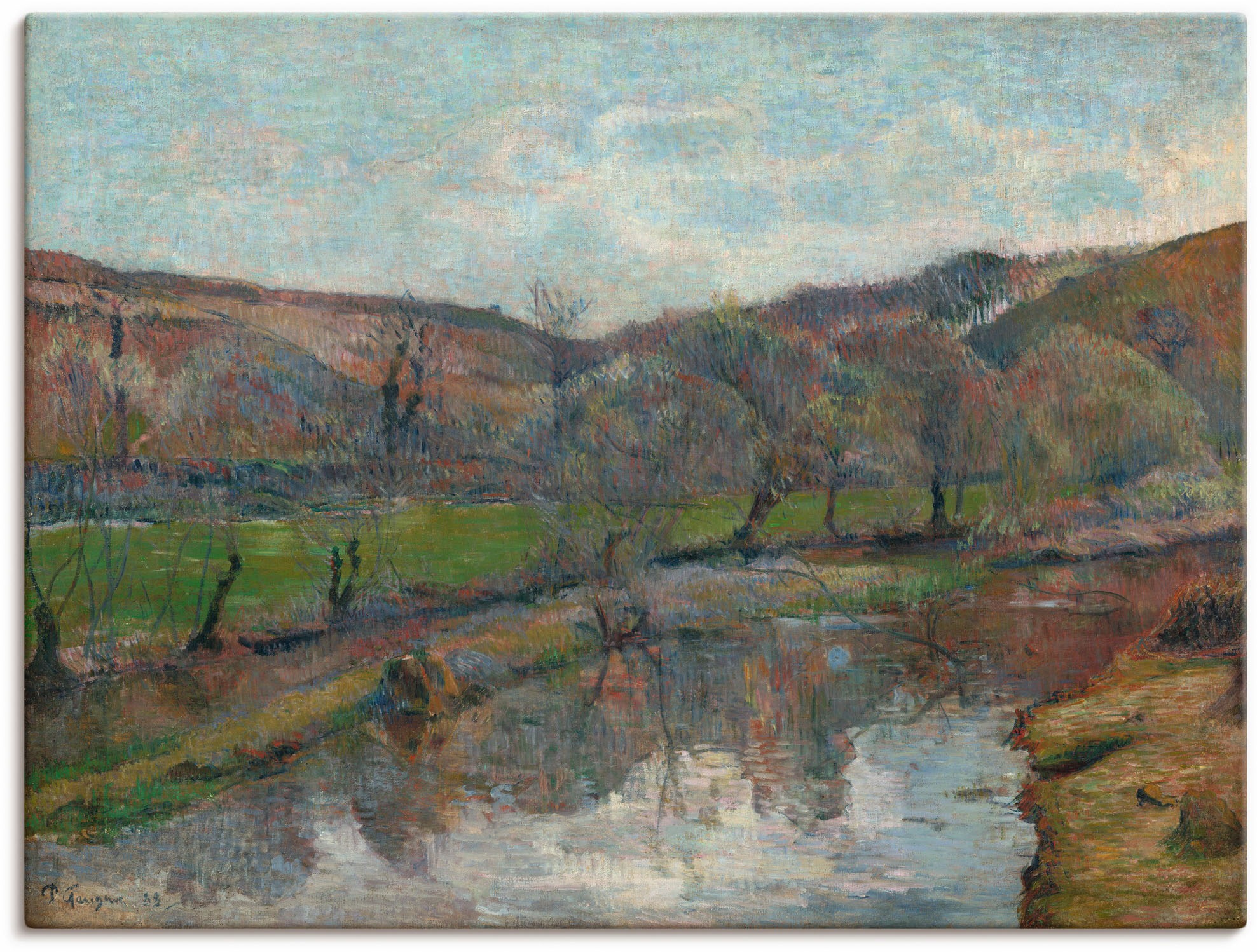 Artland Wandbild »Bretonische Landschaft. 1888«, Gewässer, (1 St.), in vielen Größen & Produktarten - Alubild / Outdoorbild für den Außenbereich, Leinwandbild, Poster, Wandaufkleber / Wandtattoo auch für Badezimmer geeignet