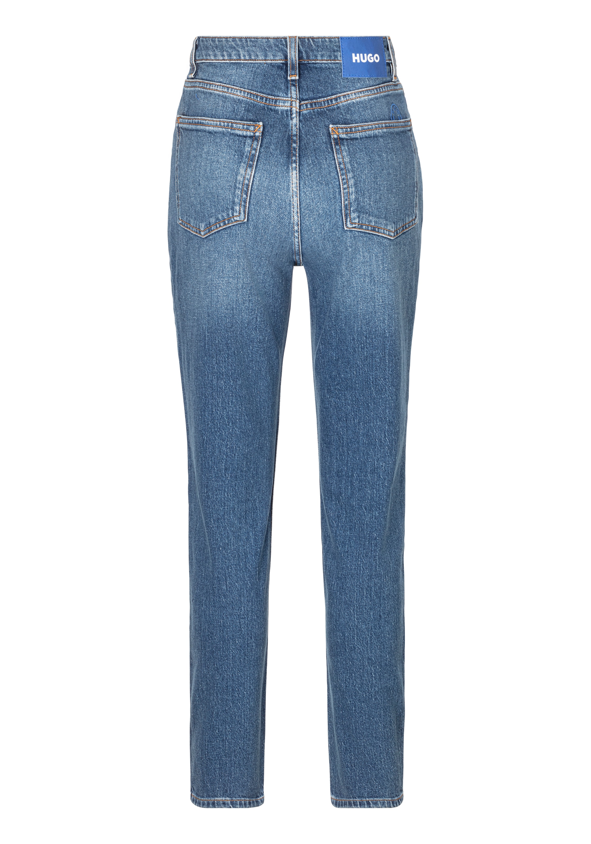 HUGO Blue Mom-Jeans »Noe«, Straight Fit Jeans mit hoher Leibhöhe