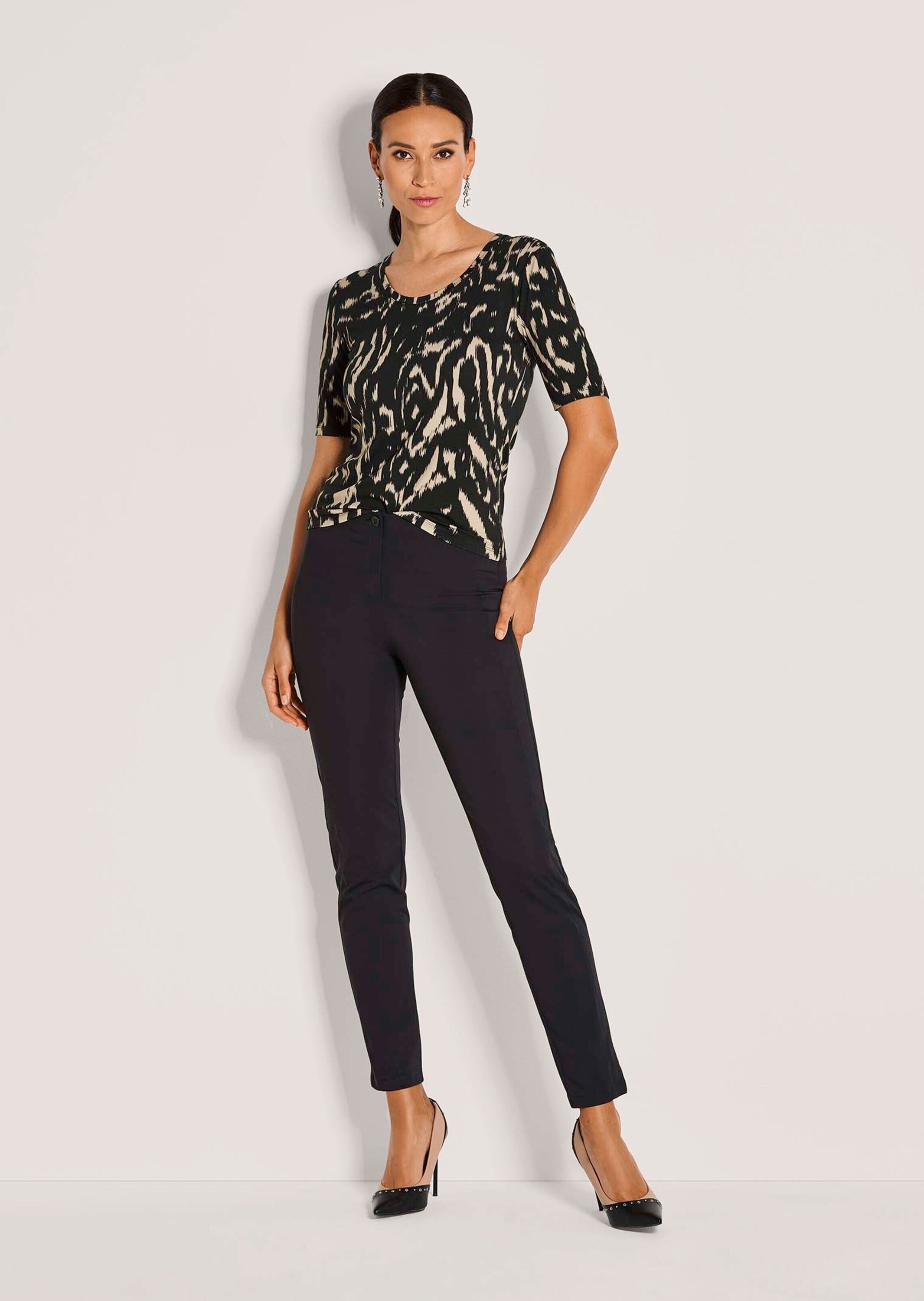 MADELEINE Kurzarmshirt »Blusenshirt Elegantes Viskose-Shirt mit Print«