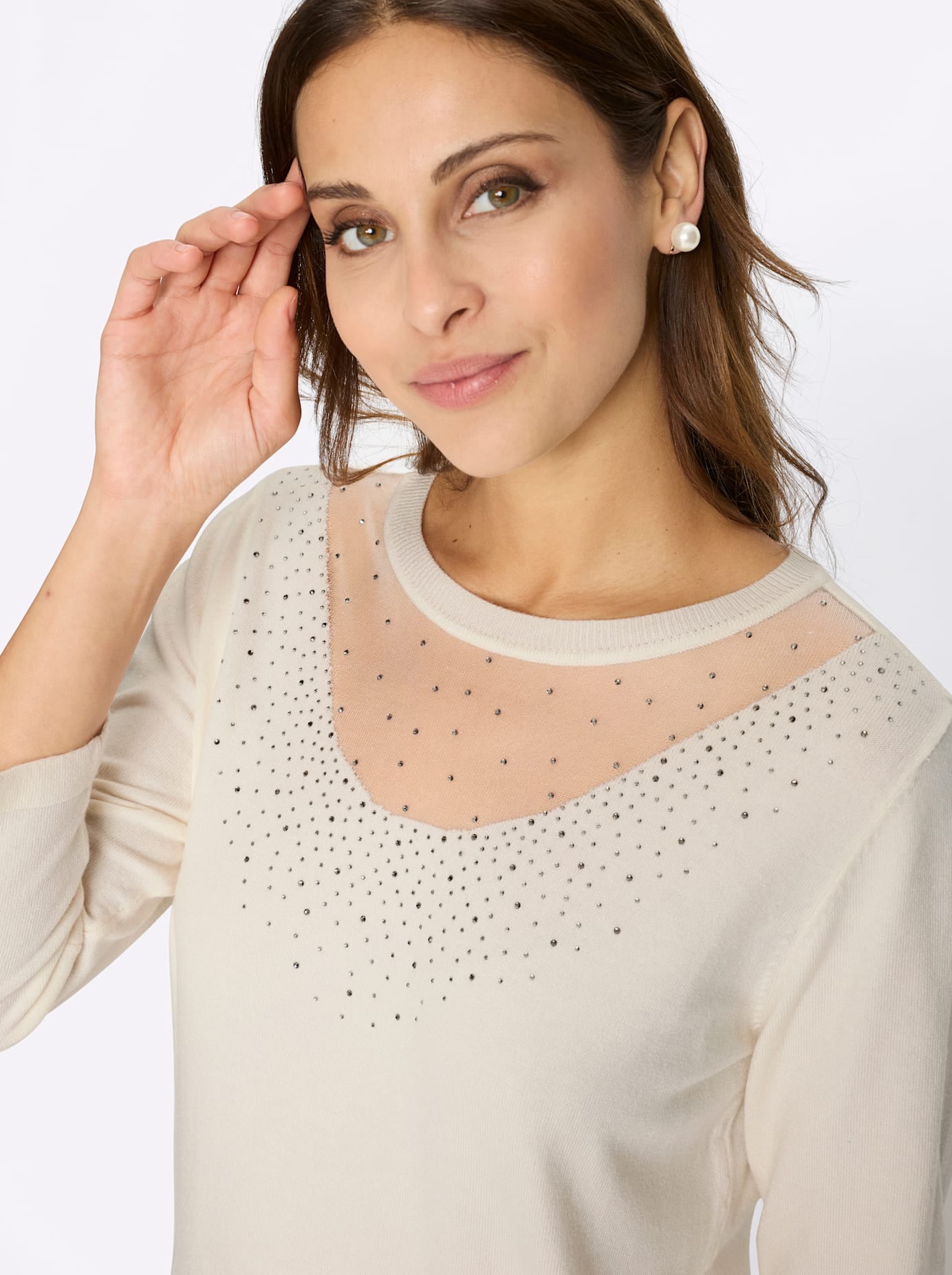 Lady 3/4 Arm-Pullover »Feinstrickpullover«