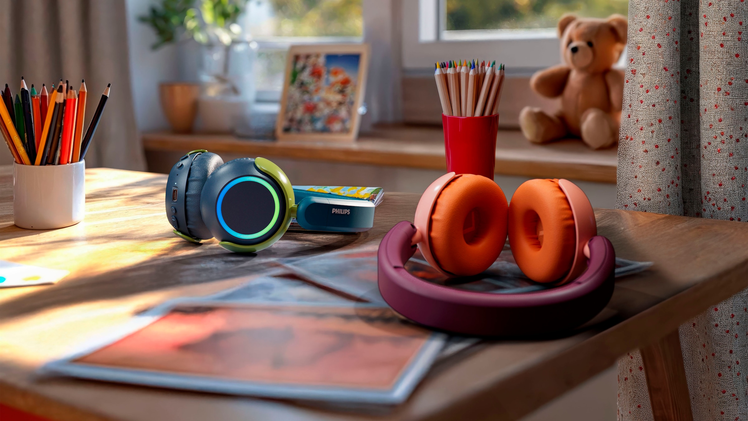 Philips Kinder-Kopfhörer »TAK 4200«, Bluetooth, Rauschunterdrückung-Multi-Point-Verbindung-Freisprechfunktion
