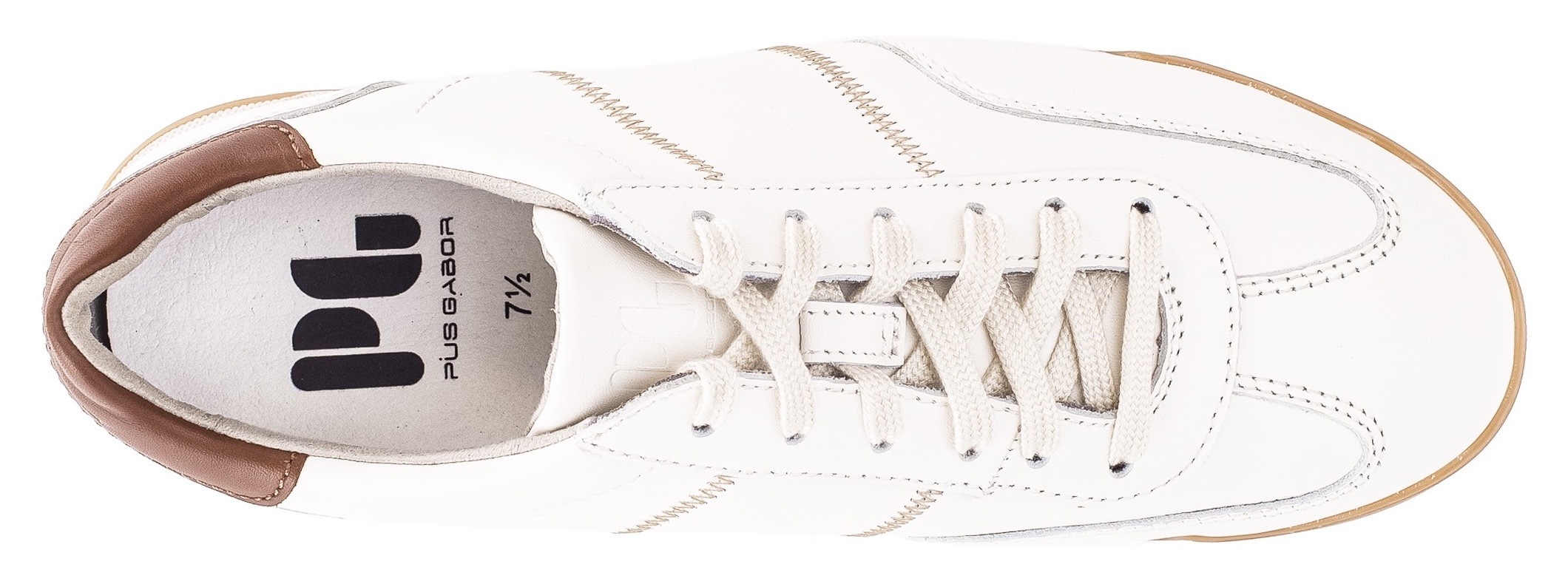 Pius Gabor Sneaker  , Freizeitschuh, Komfortschuh, Schnürschuh mit Kontrastnähten, G-Weite