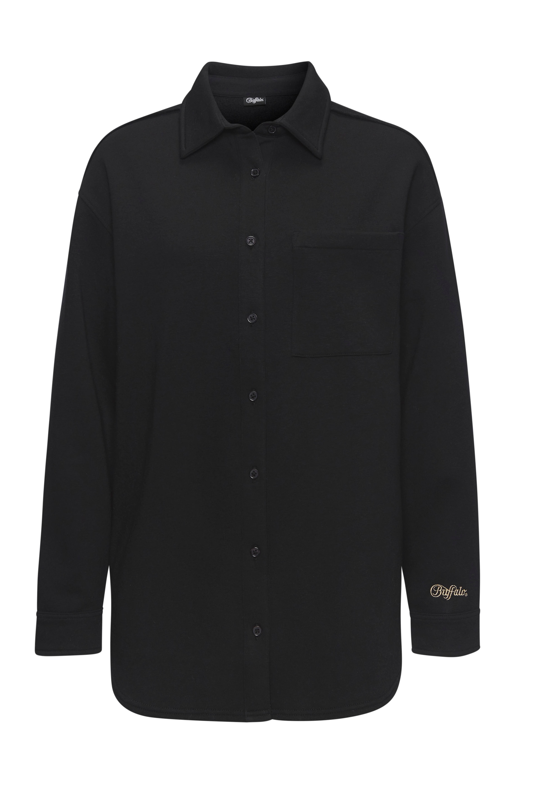 Buffalo Blusenshirt, mit Logostickerei