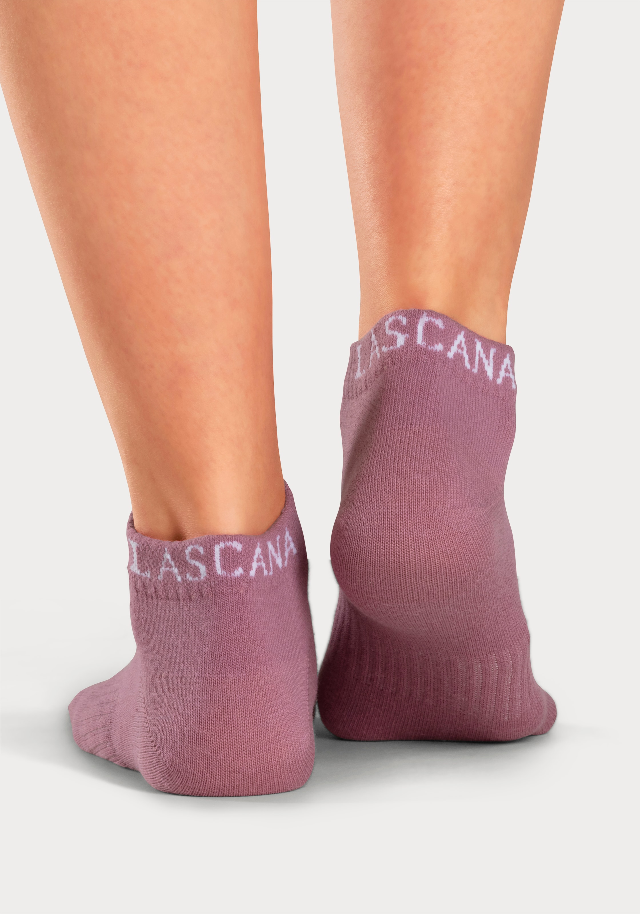 LASCANA ACTIVE Sneakersocken, (Packung, 6 Paar), mit eingestricktem Marken Logo