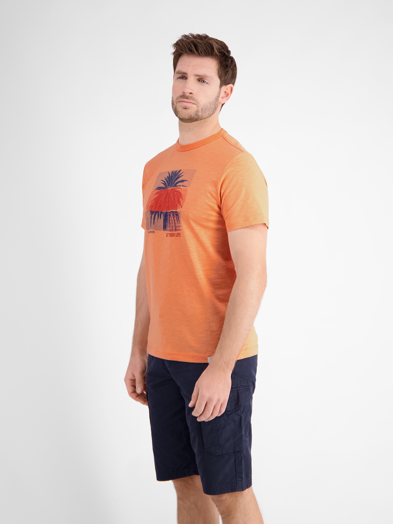 LERROS T-Shirt »LERROS Rundhals T-Shirt mit Fotoprint«