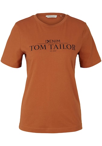TOM TAILOR Denim T-Shirt, mit Logo Print auf der Brust kaufen