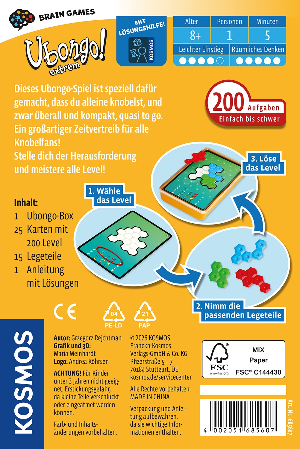 Kosmos Spiel »Ubongo! Extrem Brain Games«