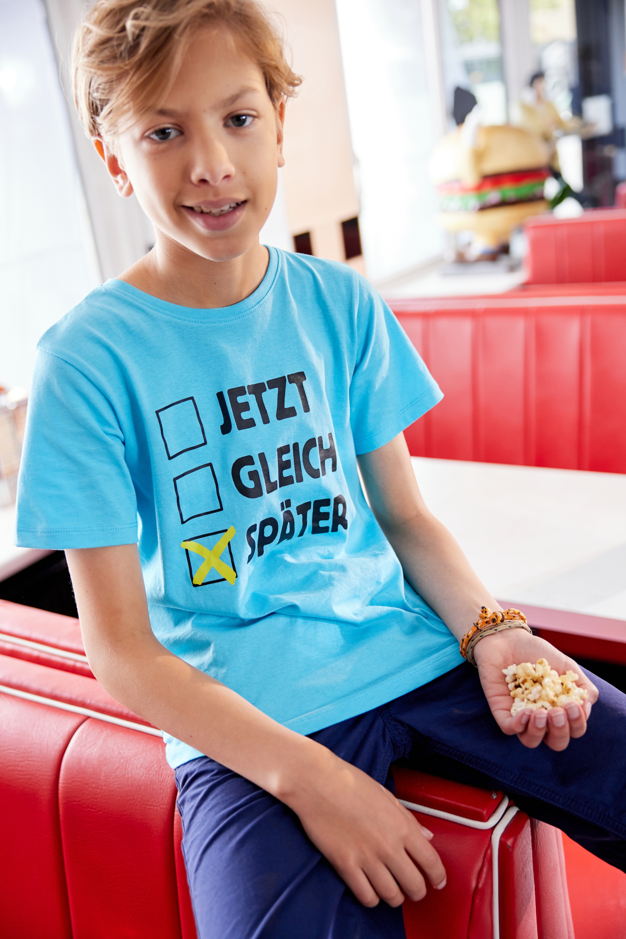 KIDSWORLD T-Shirt »SPÄTER«, bei OTTO online Spruch