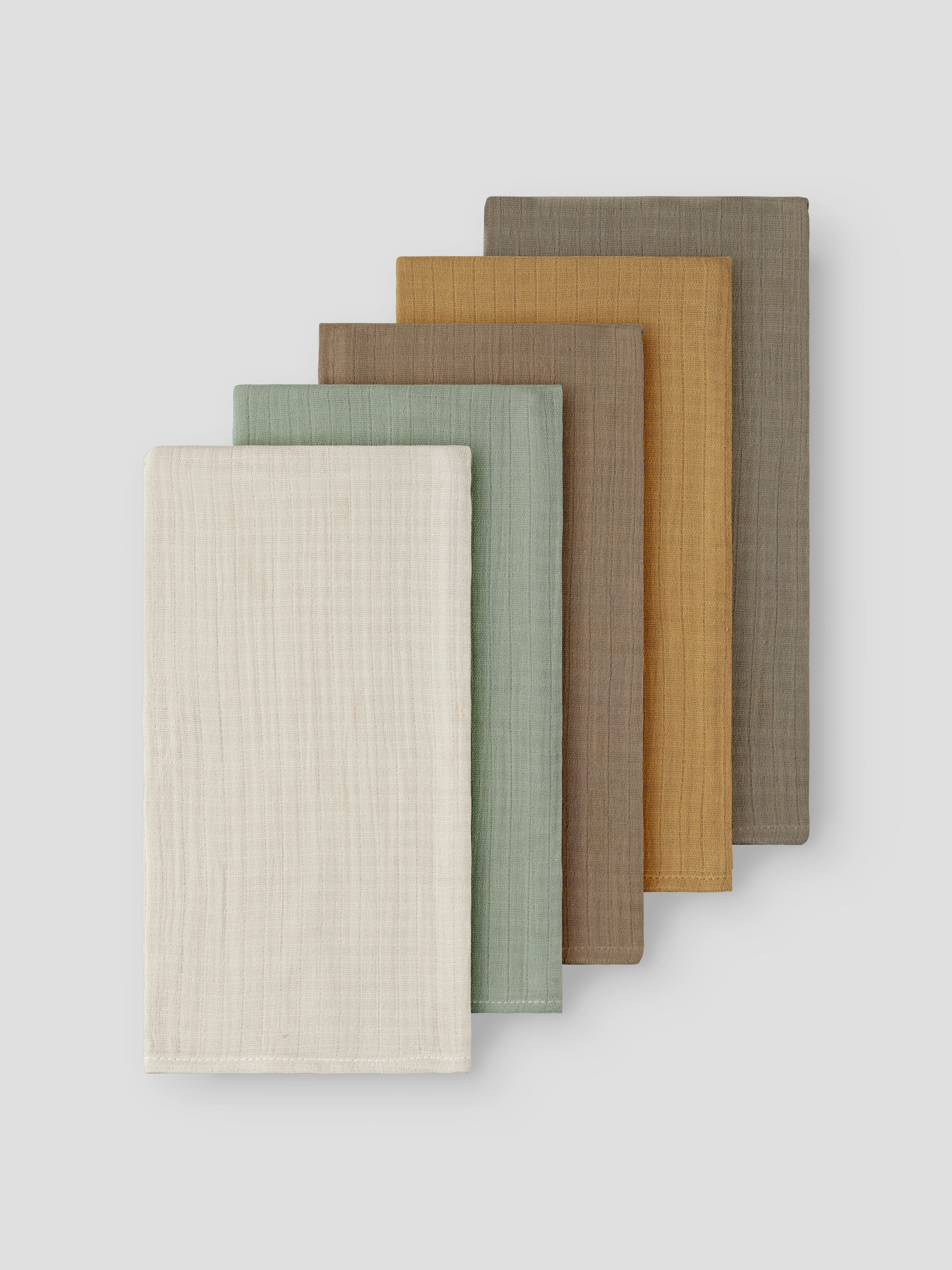 Name It Multifunktionstuch »NBNOHAPPY 5P NAPPIES LNOOS« 5 Stk. Baumwolle, Spucktuch