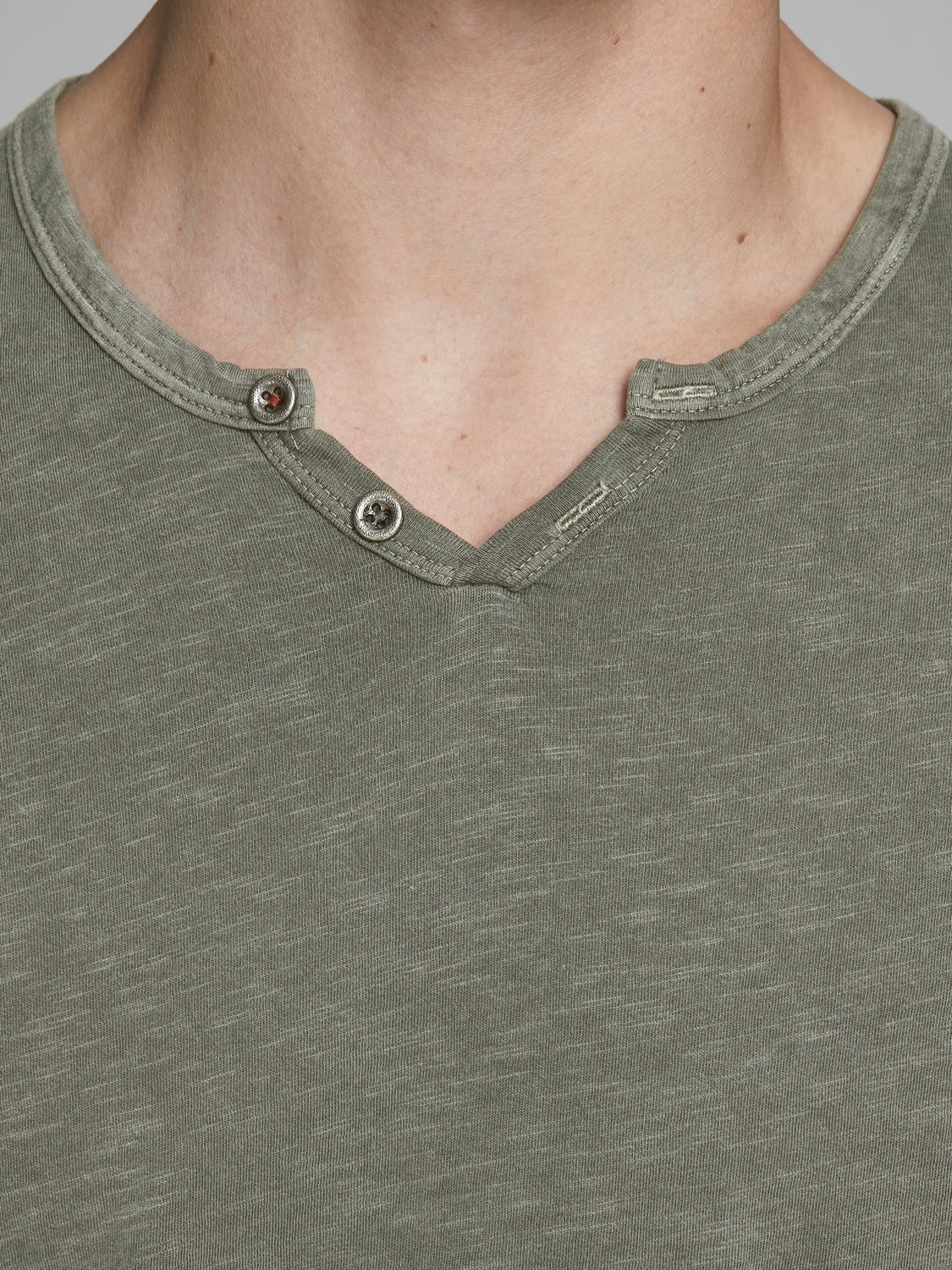 Jack & Jones Langarm-Poloshirt »JJESPLIT NECK TEE LS NOOS«