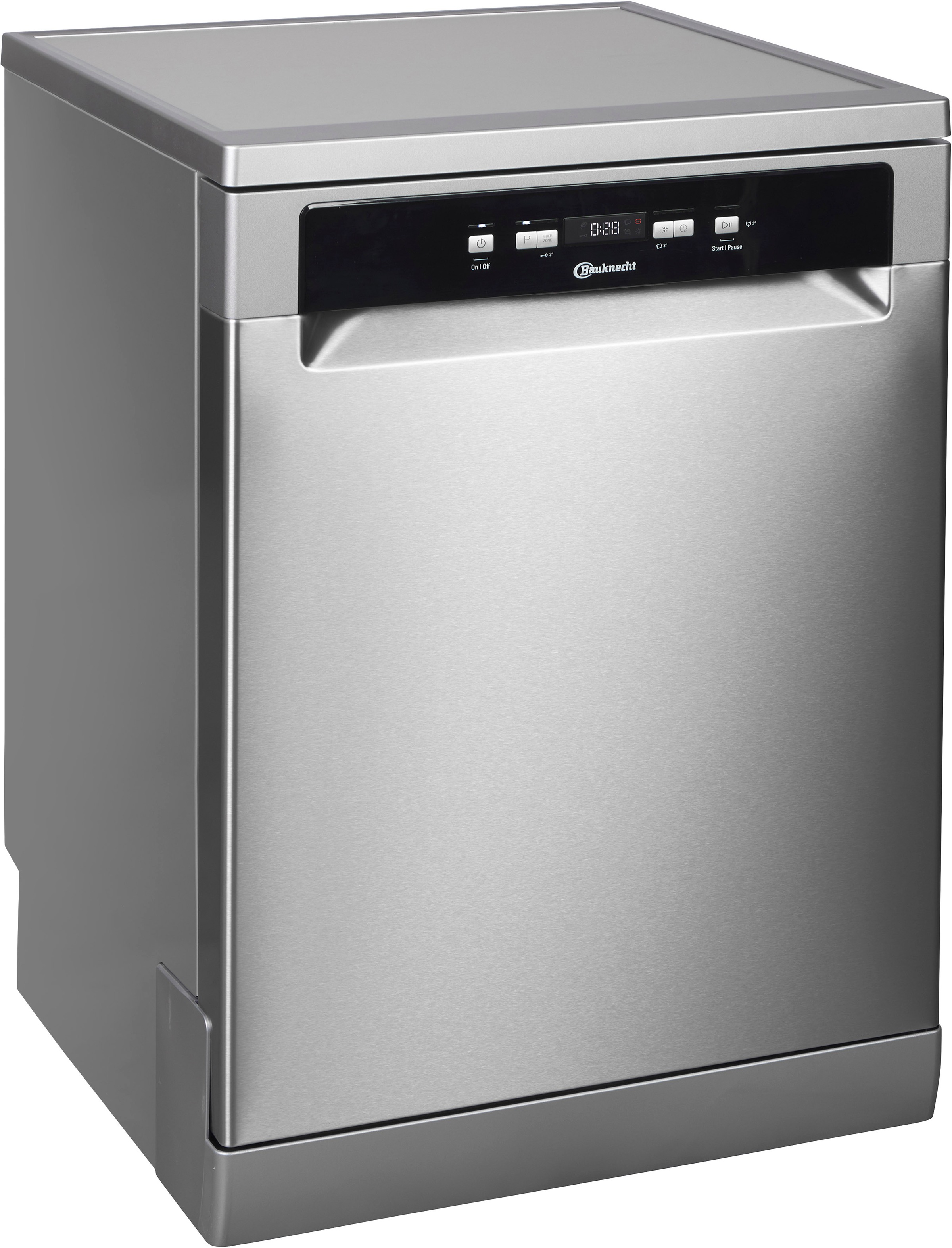 Bauknecht Standgeschirrspüler »BKSV1 FAN« 14 Maßgedecke ActiveDry - automatisches Türöffnungssystem in silberfarben, Größe 0