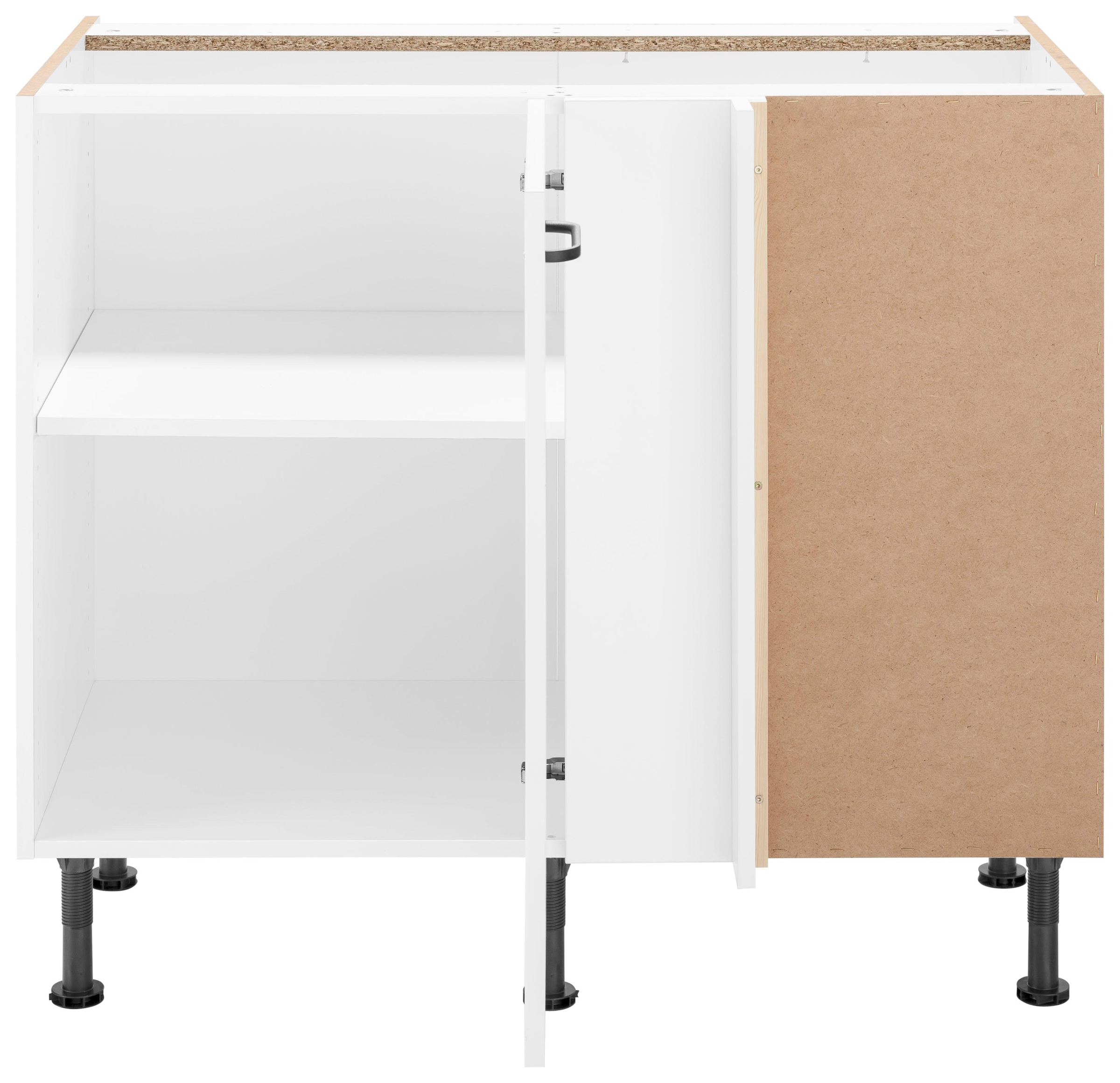 OPTIFIT Eckunterschrank »Elga« mit Soft-Close-Funktion, höhenverstellbaren Füße, Breite 100 cm