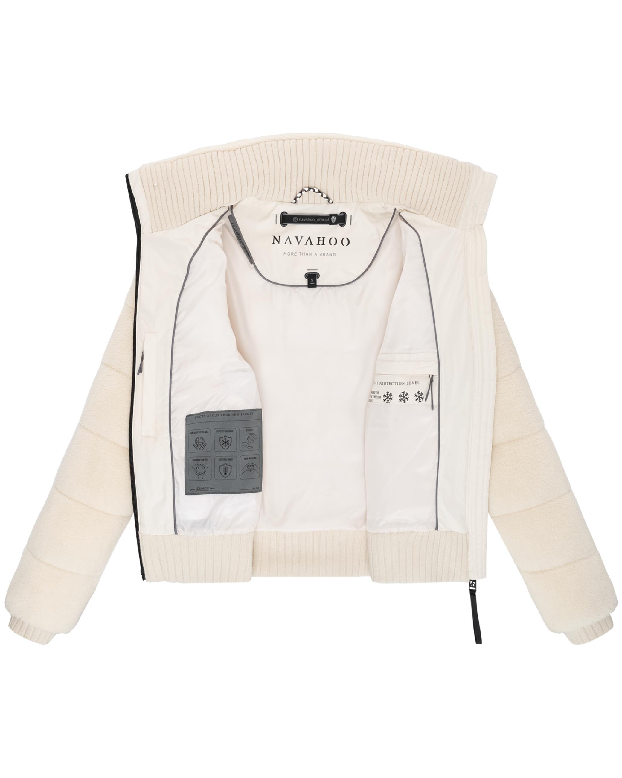 Navahoo Plüschjacke »Plüschjacke Schneepuder 14«