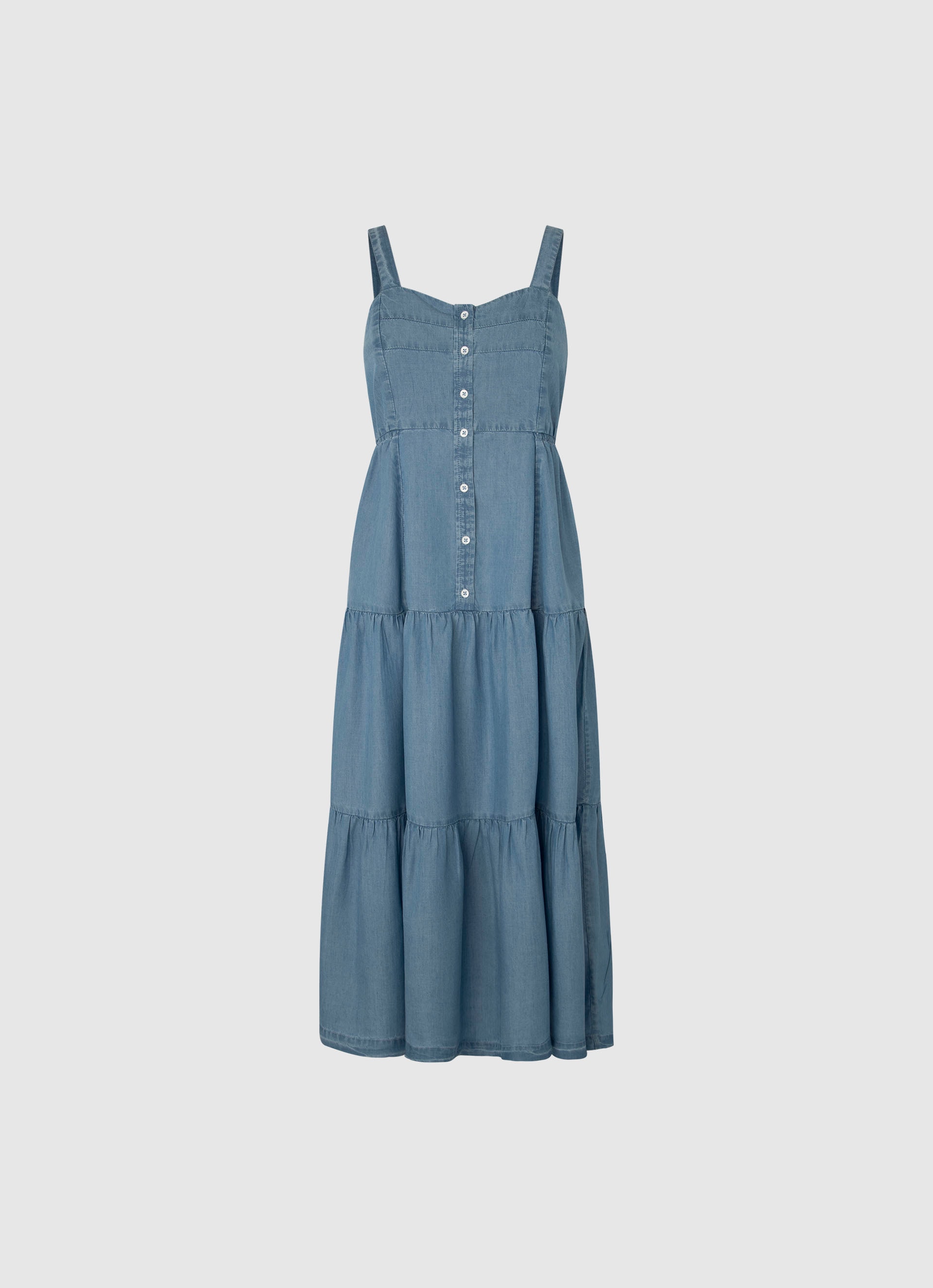 Pepe Jeans Sommerkleid »EDITH«, in Jeansoptik, aus sommerlicher Qualität