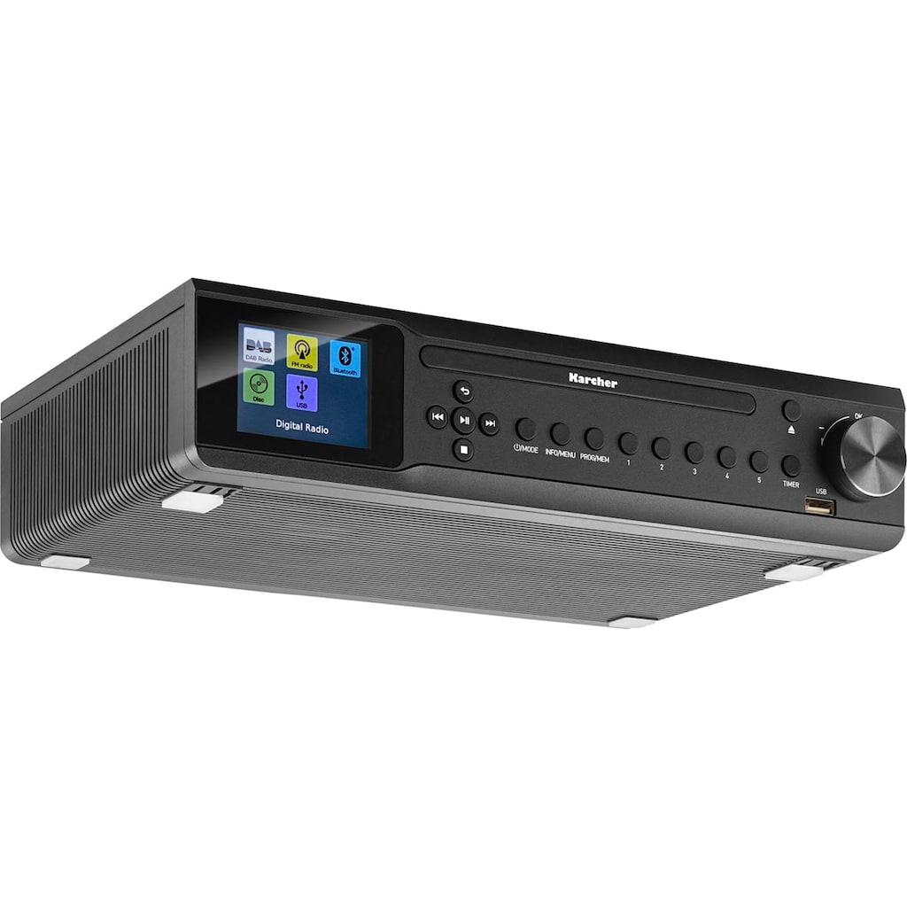 Karcher Digitalradio (DAB+) »RA 2060D«, (Bluetooth Digitalradio (DAB+)-UKW mit RDS 6 W)