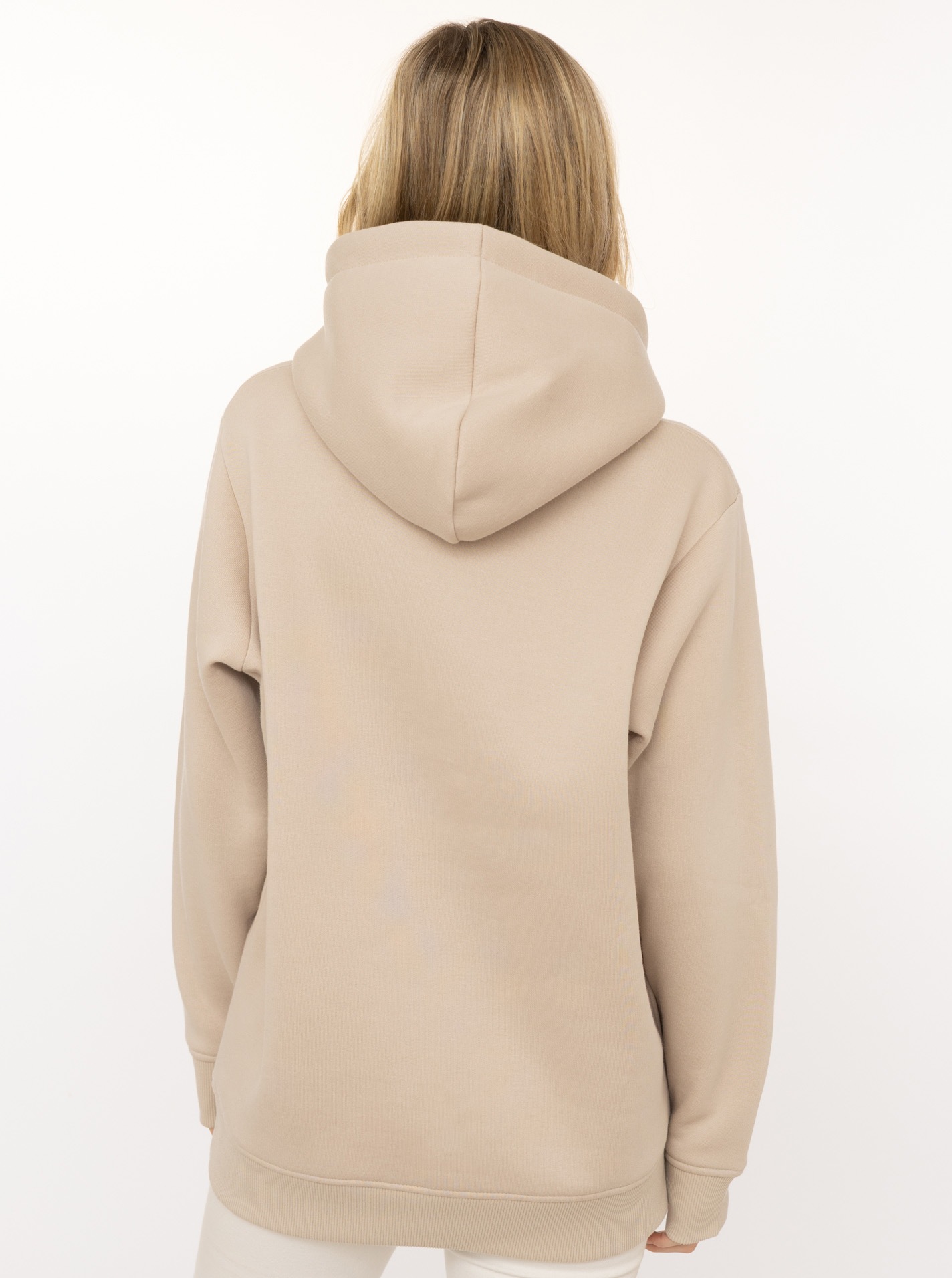 Zwillingsherz Hoodie »"Smile Sparkle"«, glänzender Print, Fronttasche, Kapuze, Daumenloch
