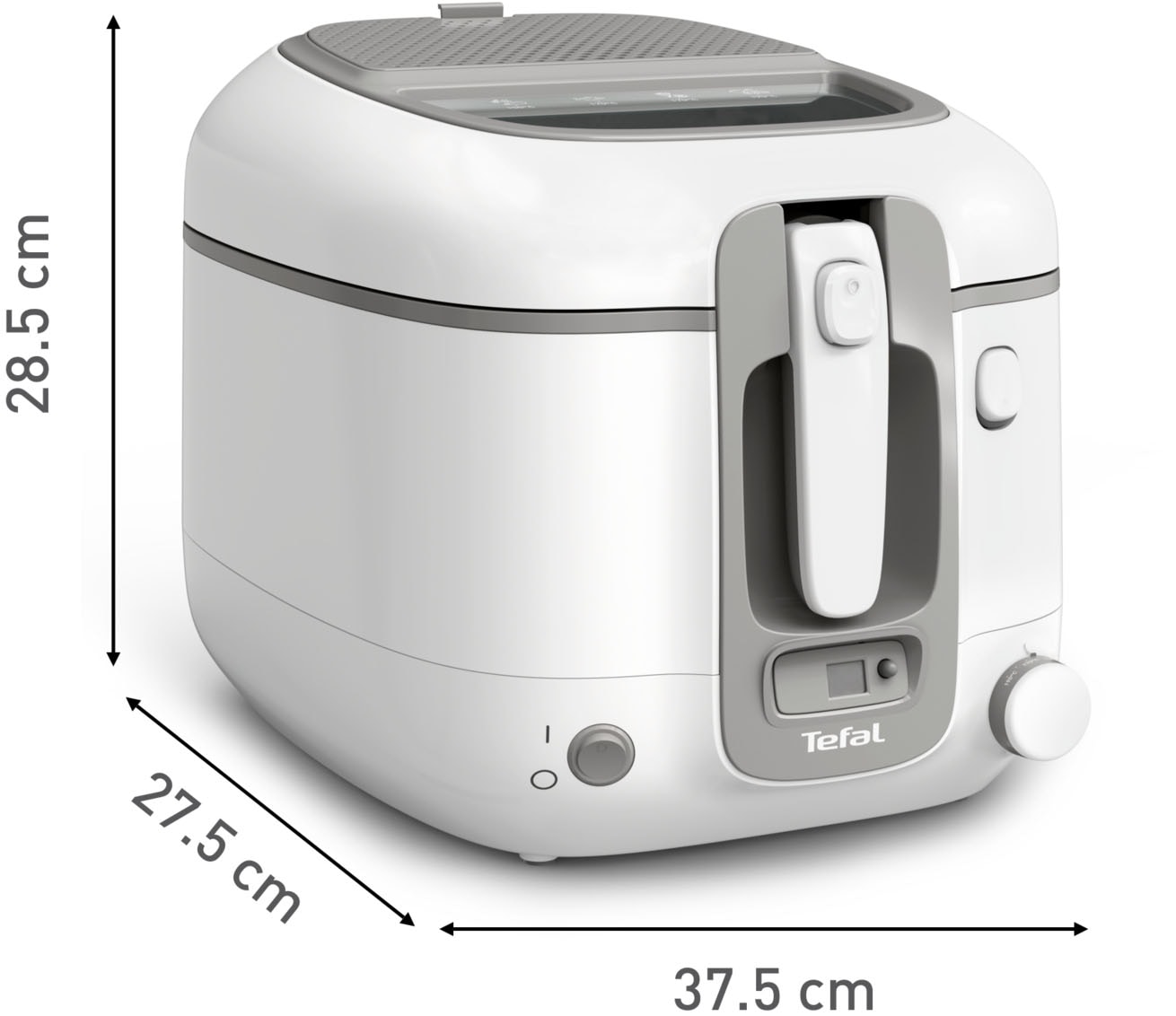 Tefal Fritteuse »FR3141 Super Uno«, 1800 W, Fassungsvermögen 2,2 l, einstellbarer Thermostat, leichte Anwendung & Reiningung, FR3141