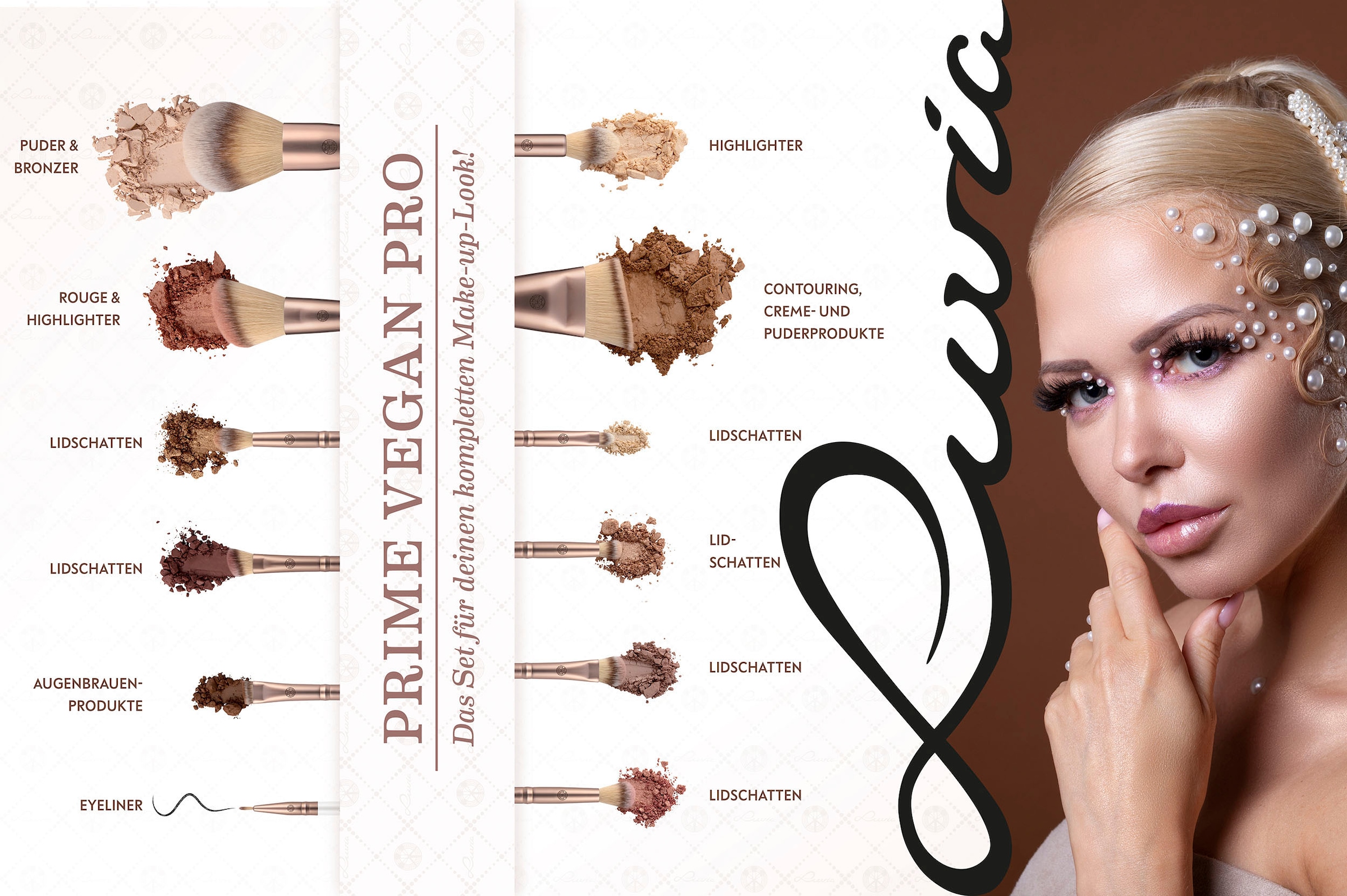 Luvia Cosmetics Kosmetikpinsel-Set »Prime Pro«, Vegan (15 bei tlg.) online OTTO