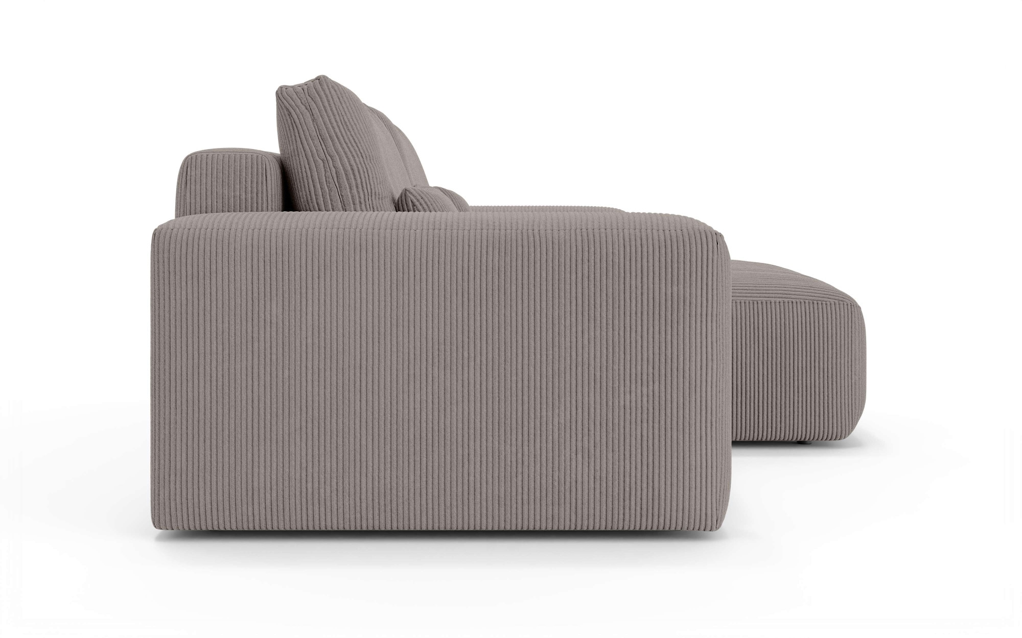 OTTO home Ecksofa »MATTS Schlafsofa mit Bettkasten, Maße B/T/H: 265/159/89 cm«, L-Form mit Recamiere rechts oder links, hoher Sitzkomfort