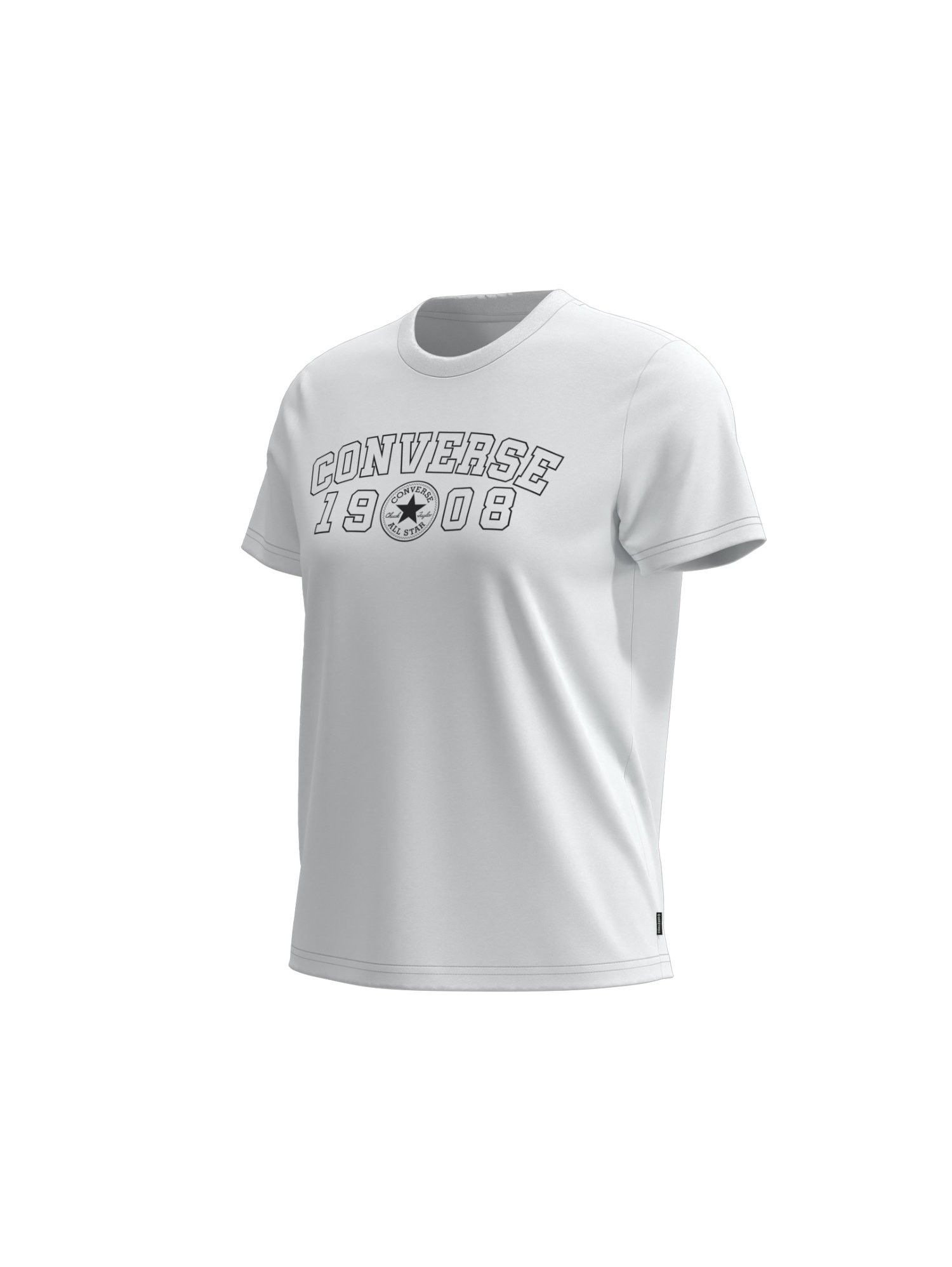 Converse T-Shirt »1908 TEE« mit Rundhalsausschnitt, aus Baumwolle und Modal, normale Länge