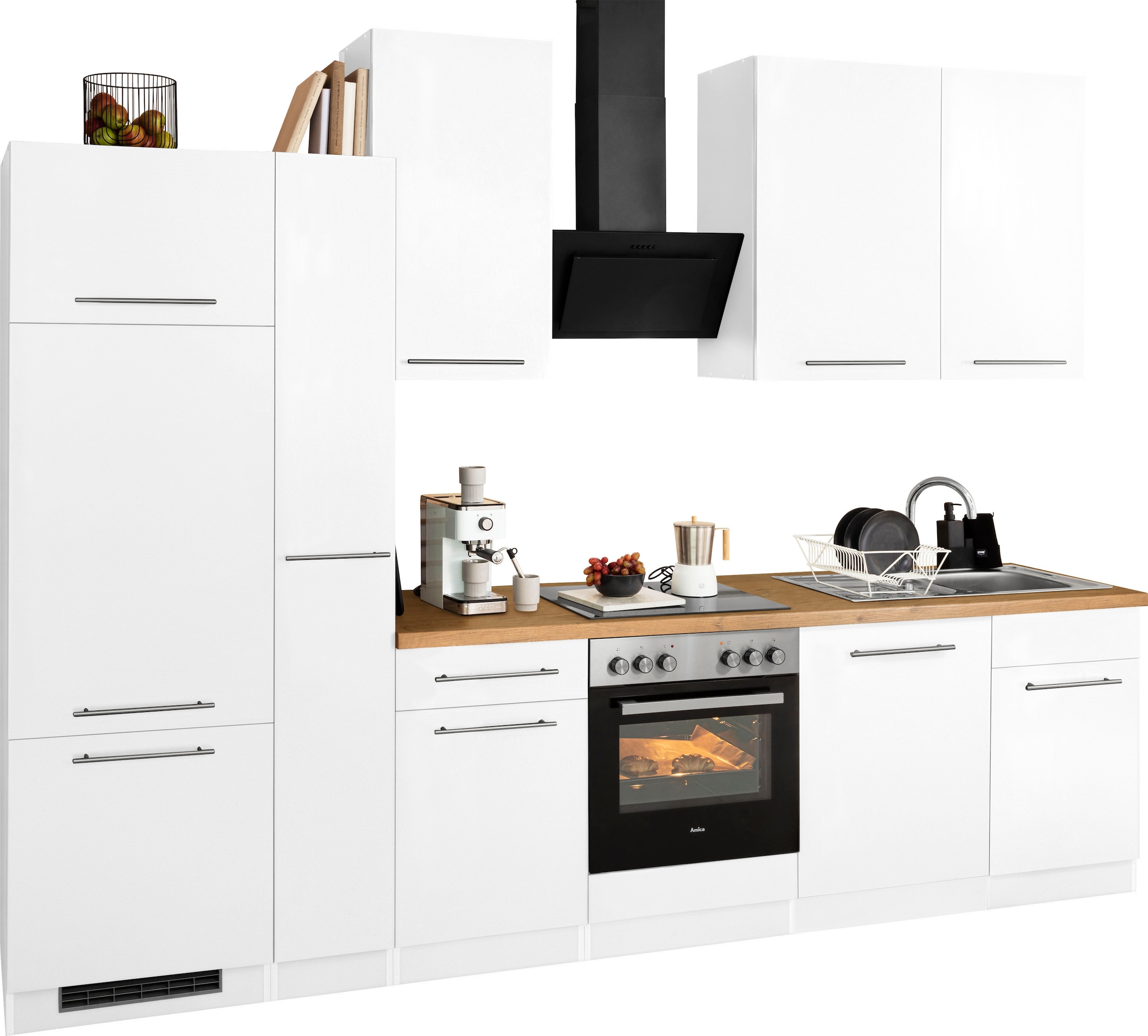 wiho Küchen Küchenzeile Breite ohne E-Geräte, 310 bei cm OTTO »Unna«, kaufen