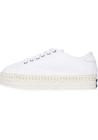 Tommy Jeans Plateausneaker »TOMMY JEANS LACE UP ESPADRILLES«, mit Bastsohle kaufen