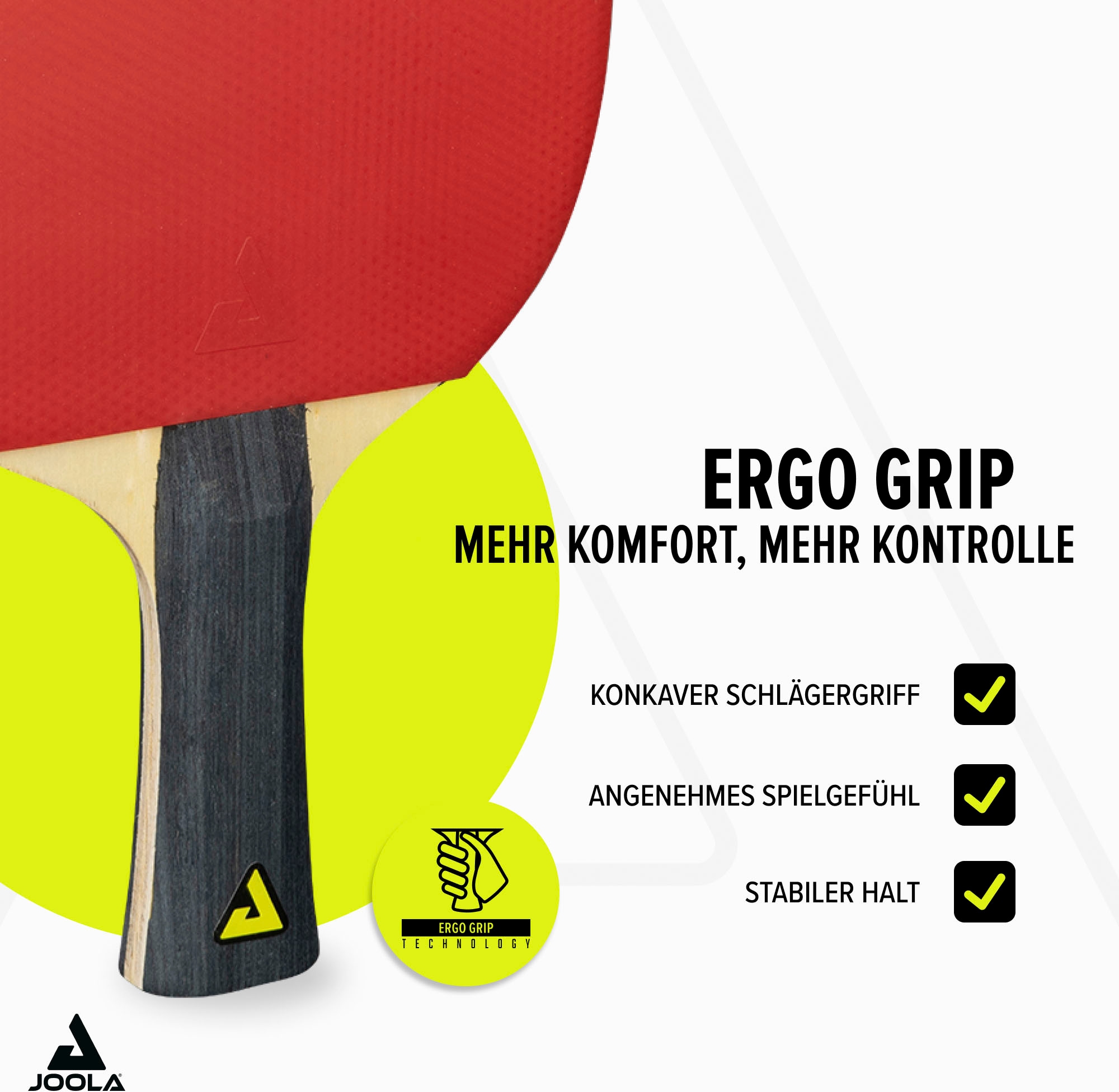 Joola Tischtennisschläger »Tischtennis-Set Quattro«, (Set, mit Bällen-mit Tasche)