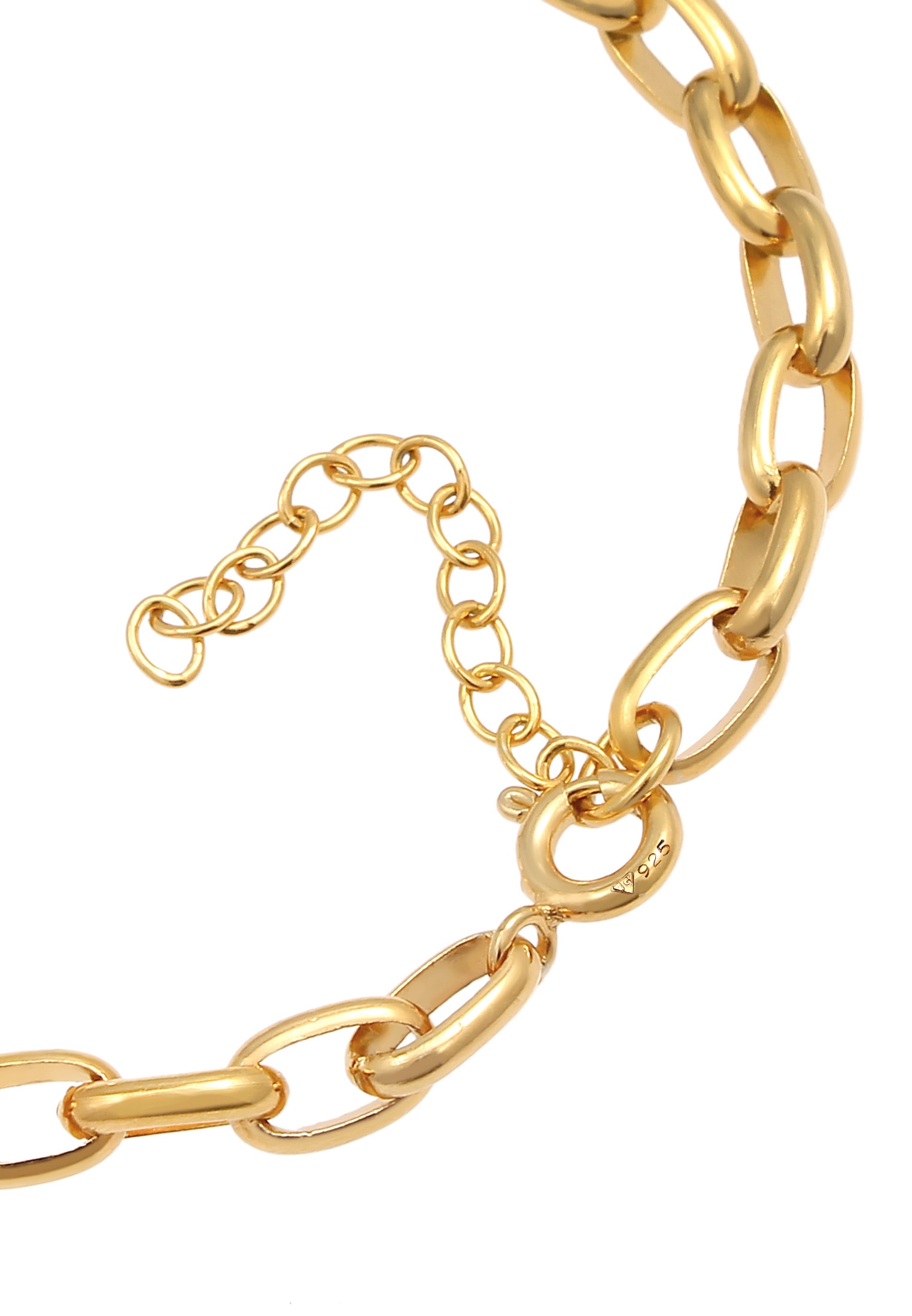 Nenalina Armkette »Armband Charm Armband Glieder Oval Basic 925 Silber«