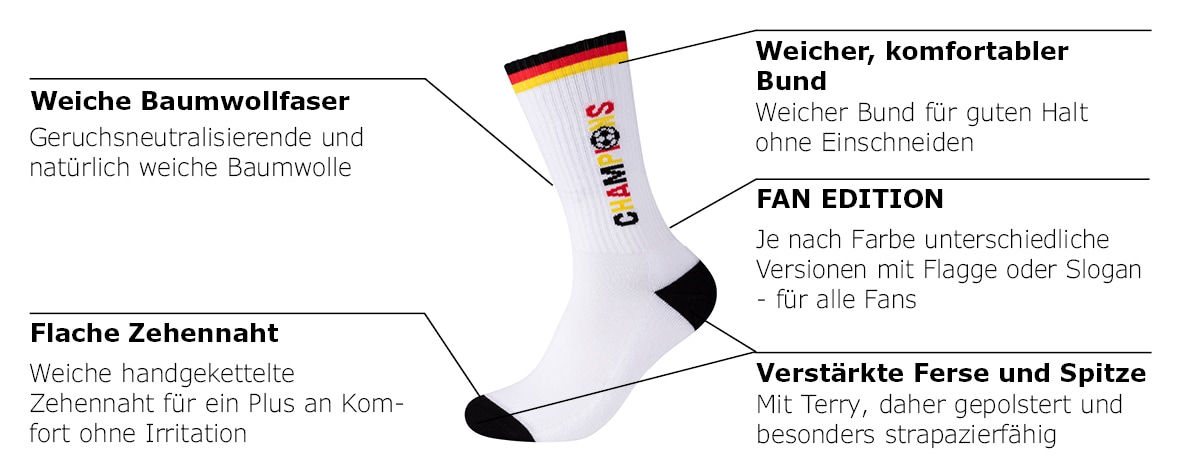 Camano Tennissocken 4 Paar, 