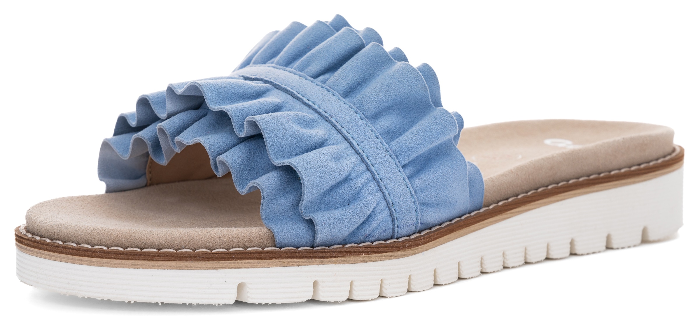Ara Pantolette »KENT«, Slides, Flats, Sandale mit geraffter Bandage