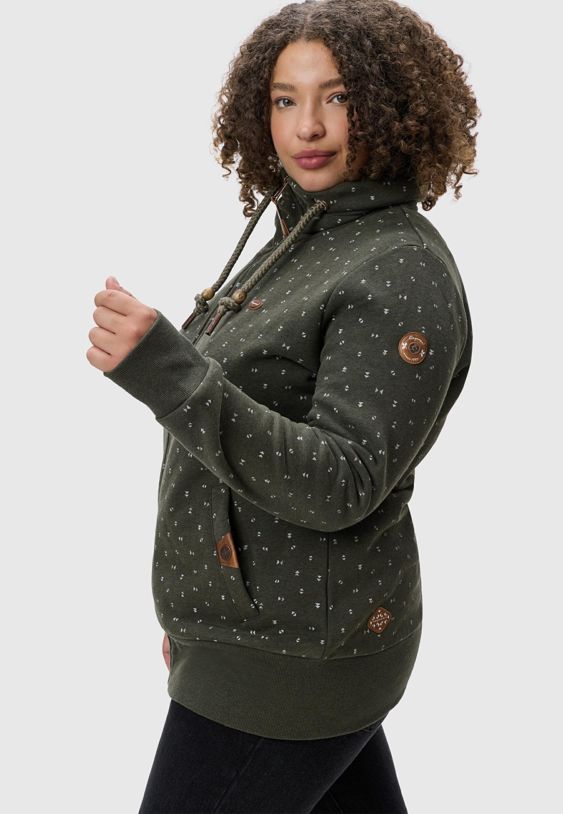 Ragwear Kapuzensweatjacke »Kapuzensweatjacke Rylie Print Zip Plus«