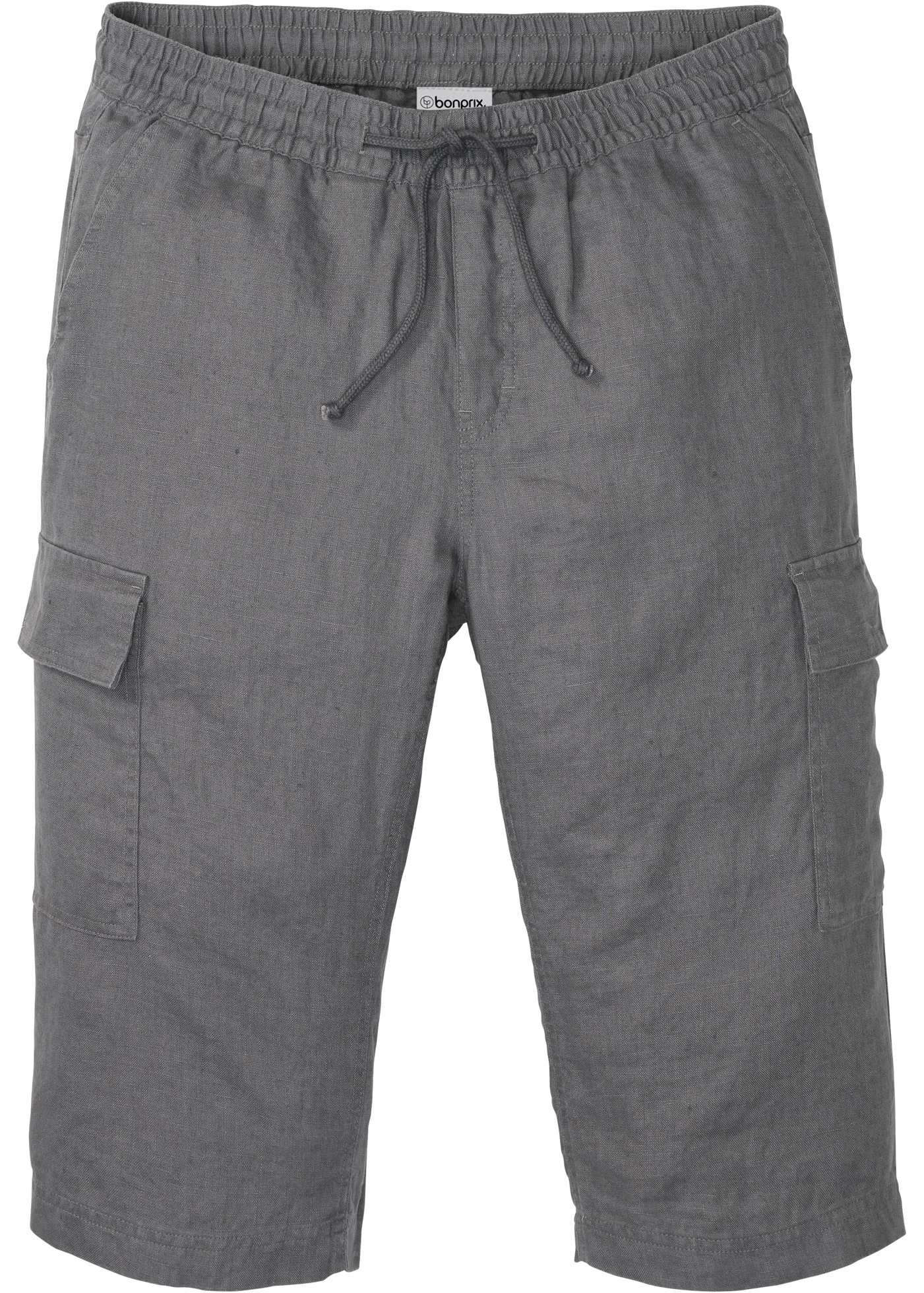 bonprix Cargobermudas  aus Leinen, Regular Fit, mit sechs Taschen, eleganter Stil