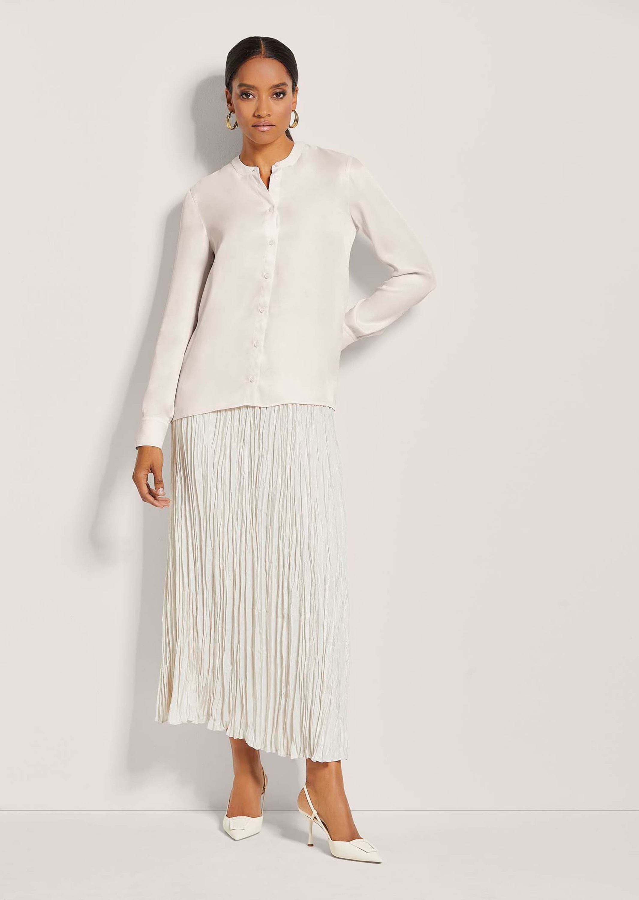 MADELEINE Langarmbluse »Bluse Rundhals-Bluse«