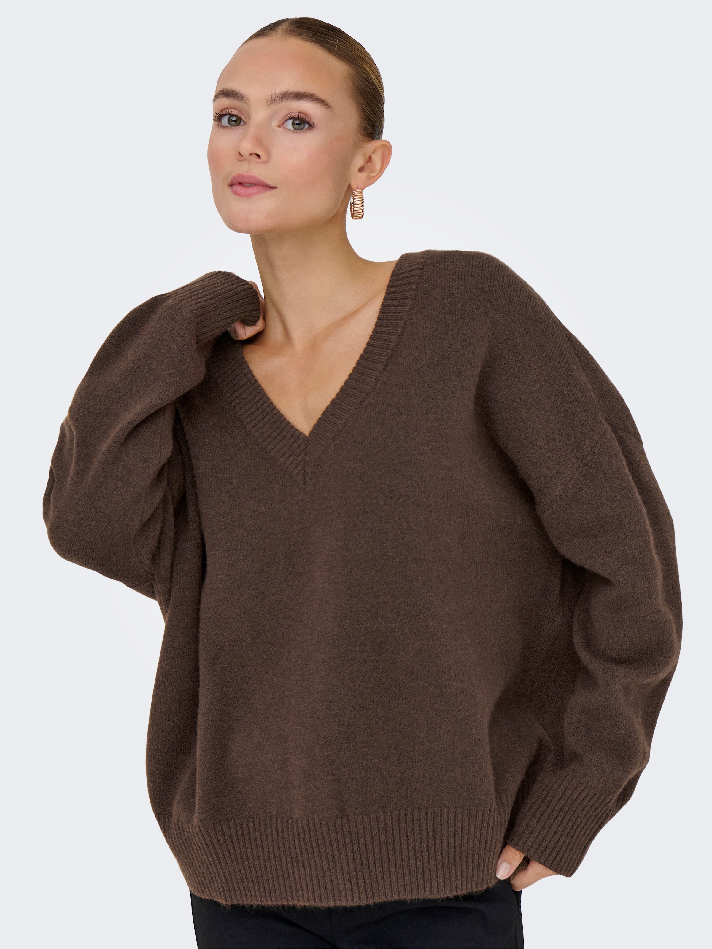 ONLY V-Ausschnitt-Pullover »ONLMARI LS LOOSE V-NECK KNT«