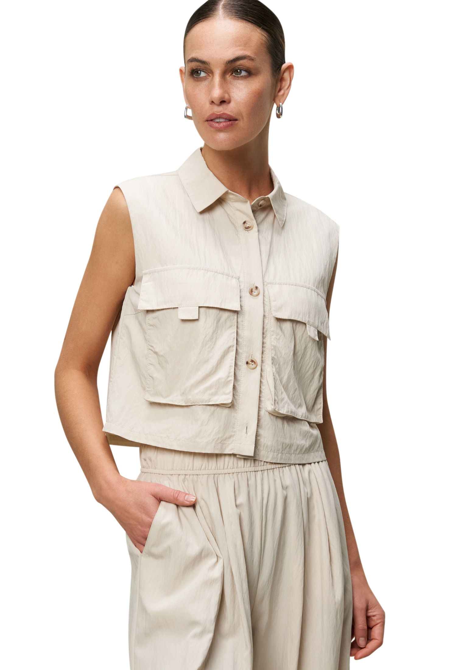 Zero Outdoorbluse »Weste mit Pattentaschen«