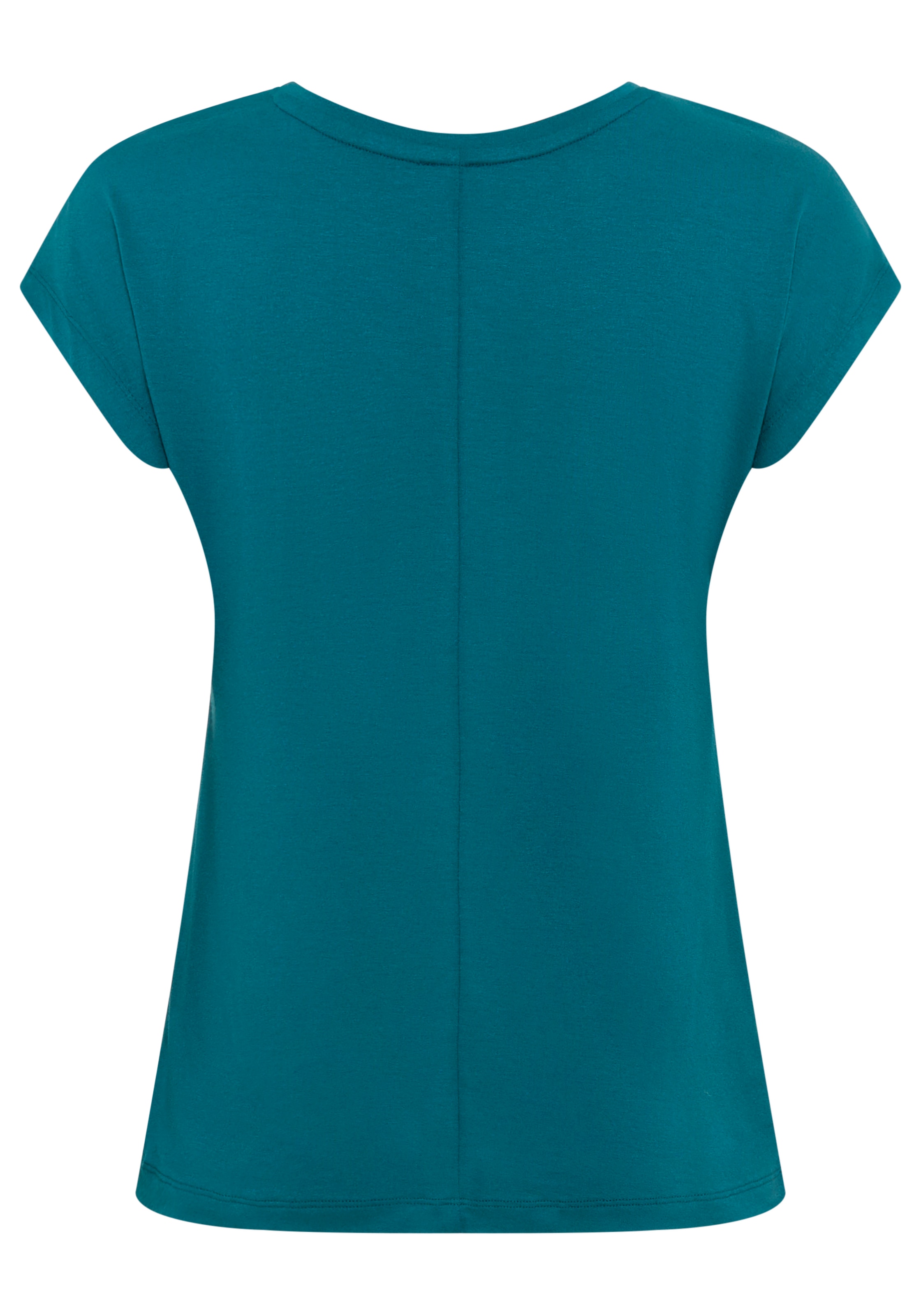 Laura Scott Rundhalsshirt Kurzarm,  figurumspielend,  aus elastischem Single Jersey