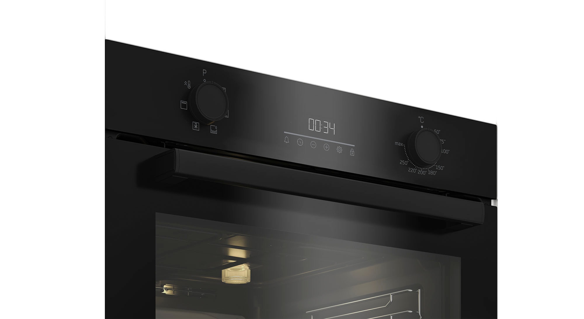 BEKO Einbaubackofen b3000 »BBIE17300B 7768288383«, mit Teleskopauszug nachrüstbar, SteamShine