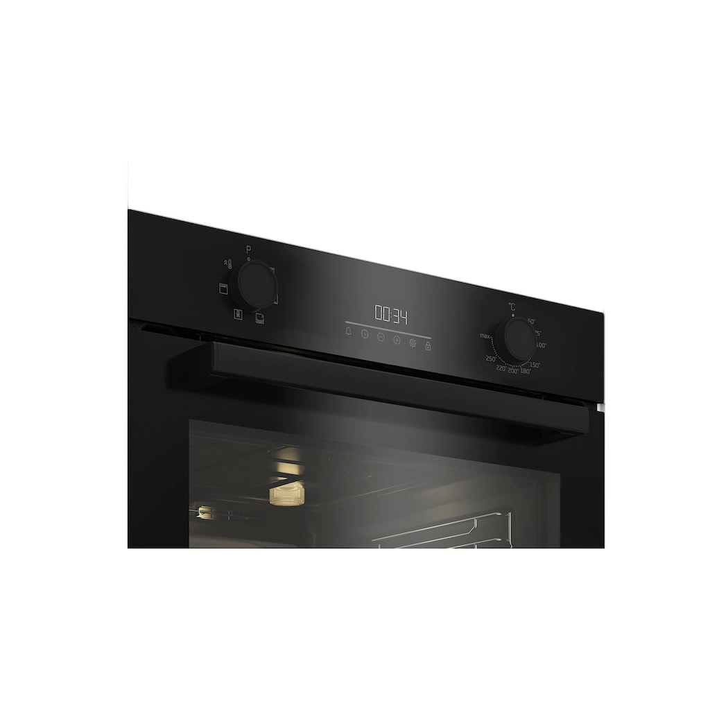 BEKO Einbaubackofen »BBIE17300B«, b3000, BBIE17300B 7768288383, mit Teleskopauszug nachrüstbar, SteamShine