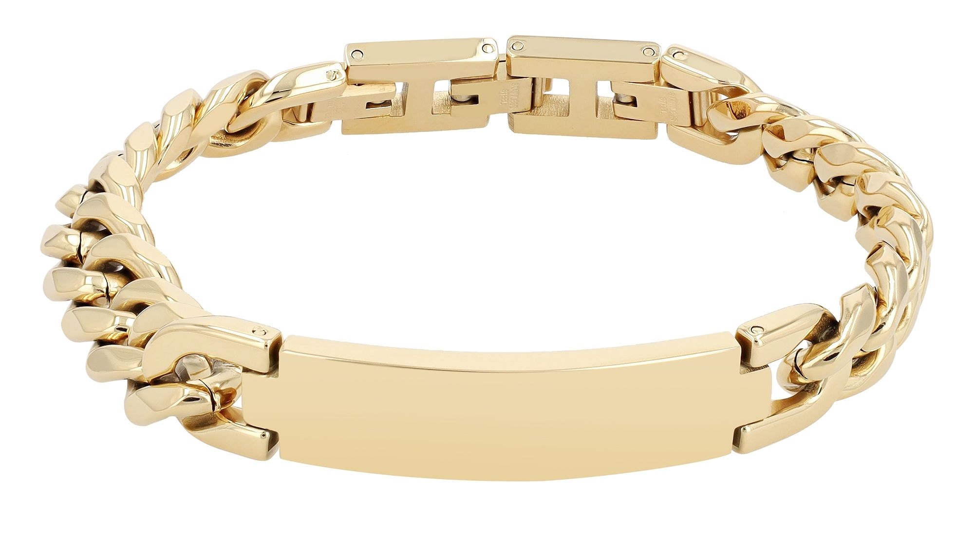 Adelia´s Panzerarmband »Unisex Armband ¿ Panzerarmband aus Edelstahl 21 cm«