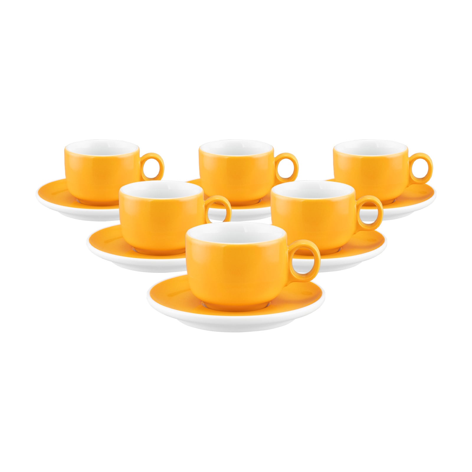 Seltmann Weiden Espressotasse »Espressotassen mit Untertassen Sento Home Pure Colors 80 ml 6er Set« Spülmaschinengeeignet, Mikrowellengeeignet, Ofenfest, Salamandergeeignet, Kühlschrankgeeignet, Gefrierschrankgeeignet