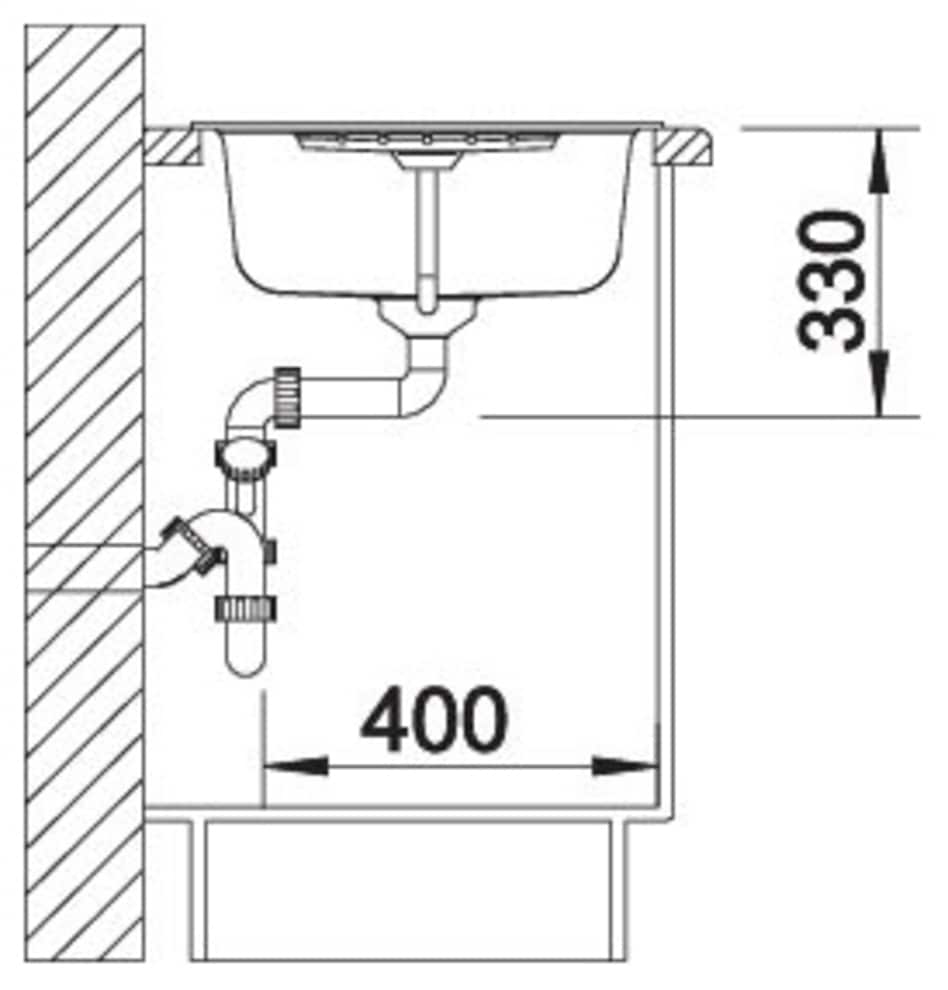 Blanco Edelstahlspüle »ZIA 45 S« 1 Stk. tlg. erhältlich in mehreren Farben