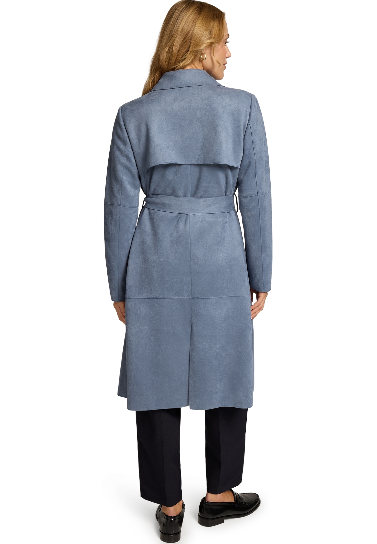 Zero Wollmantel »Mantel in Lederoptik«