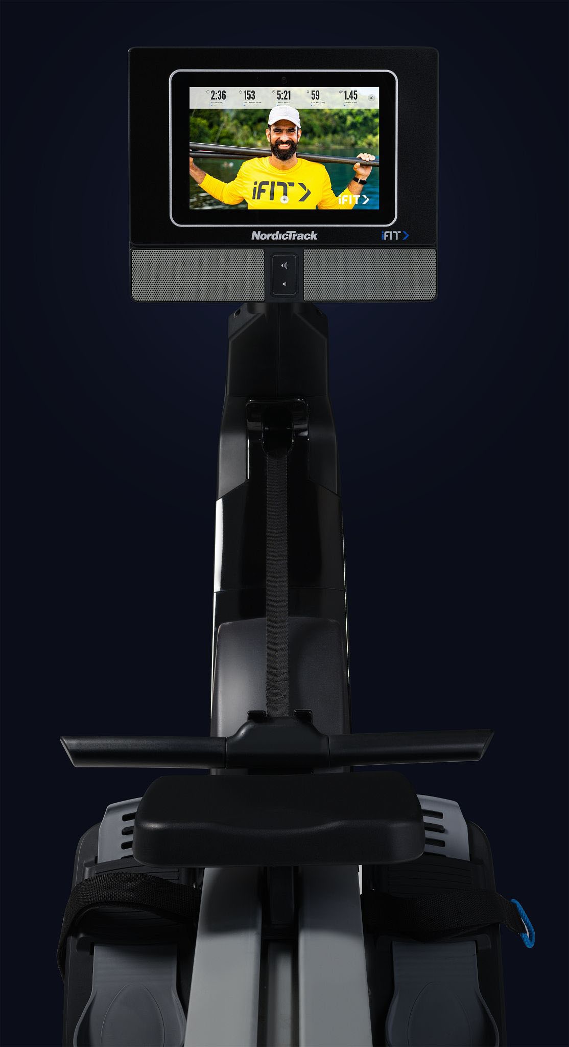 NordicTrack Rudergerät »NordicTrack RW700«, (iFIT-fähiger Rower mit schwenkbarem 10'' Touchscreen), Rudermaschine, 26 Widerstandsstufen, Magnetbremssystem