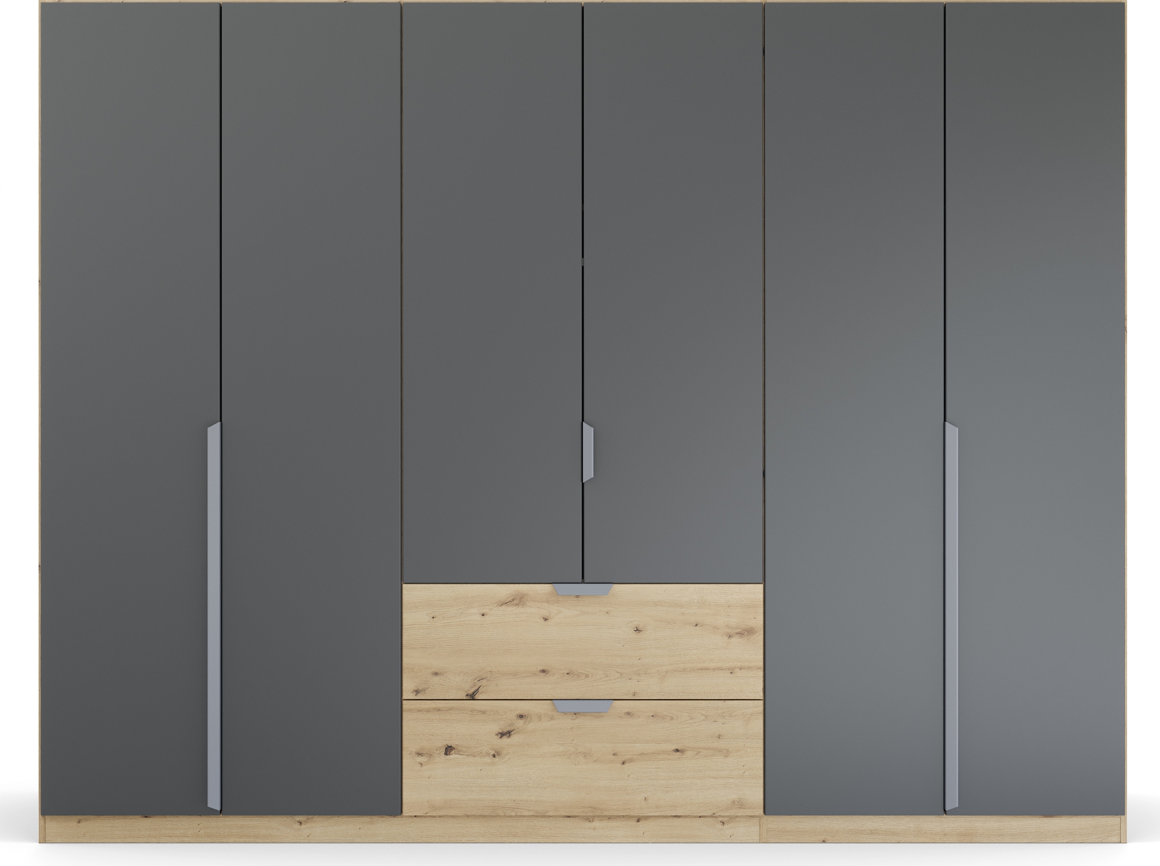 rauch Drehtürenschrank »Dark&Wood by Quadra Spin«, im Industrial Style mit Metallgriffstangen