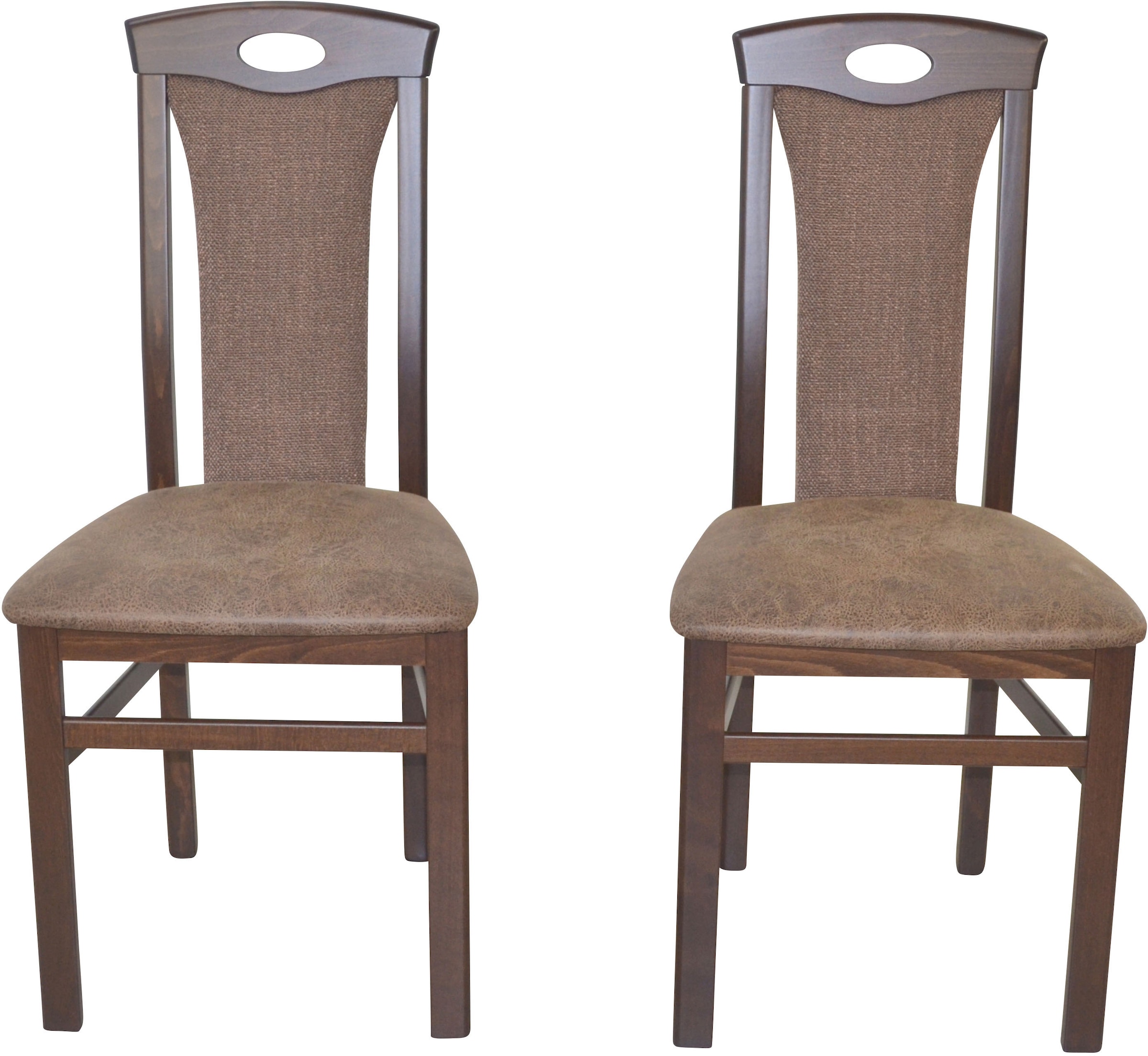 HOFMANN LIVING AND MORE Essgruppe »3tlg. Tischgruppe« Spar-Set, 3tlg. Tischgruppe, 3 Stk. tlg. Stühle montiert