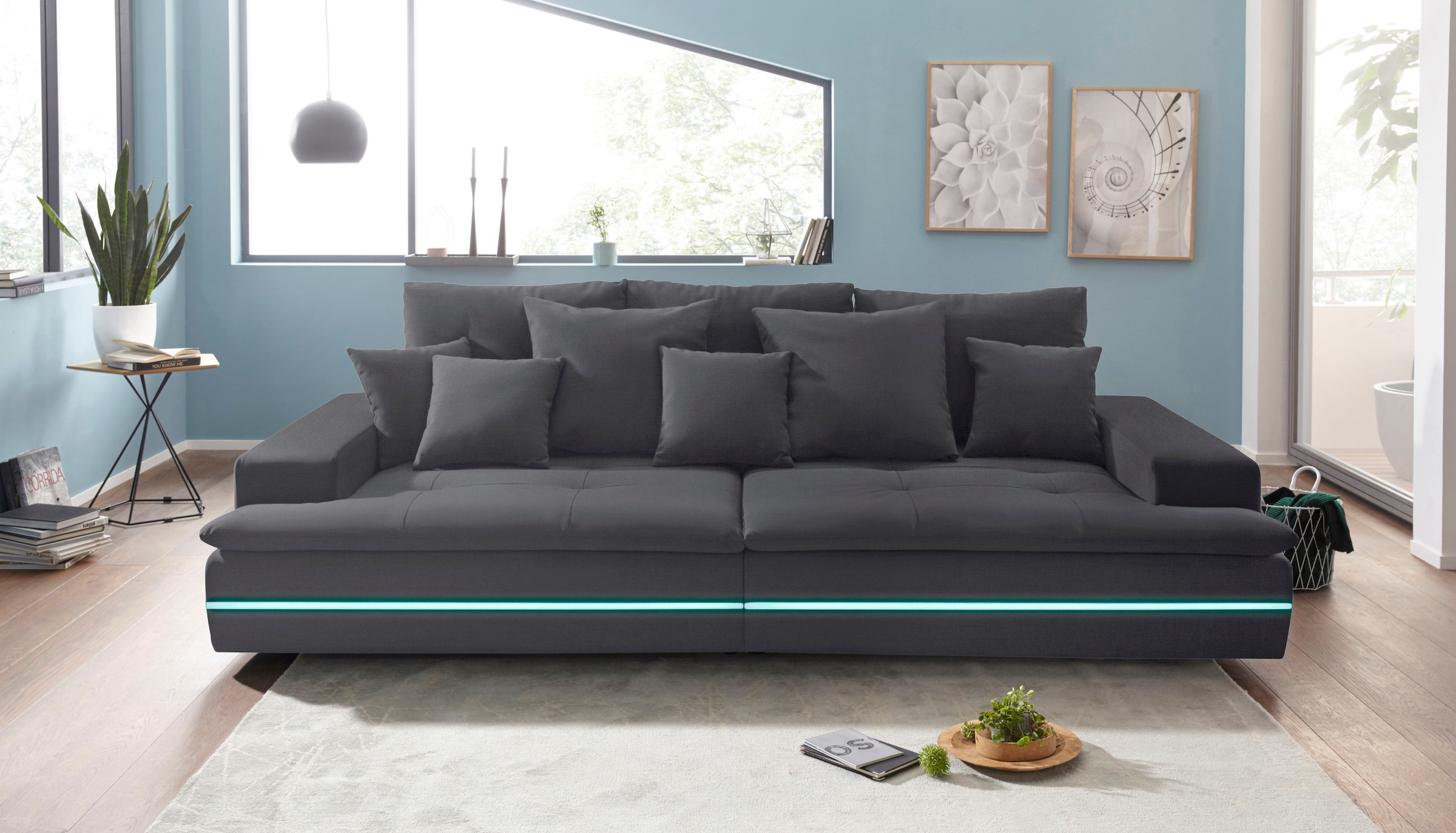 Mr. Couch Big-Sofa kaufen wahlweise Belastung/Sitz) OTTO AquaClean-Stoff bei und Kaltschaum (140kg »Haiti«, mit