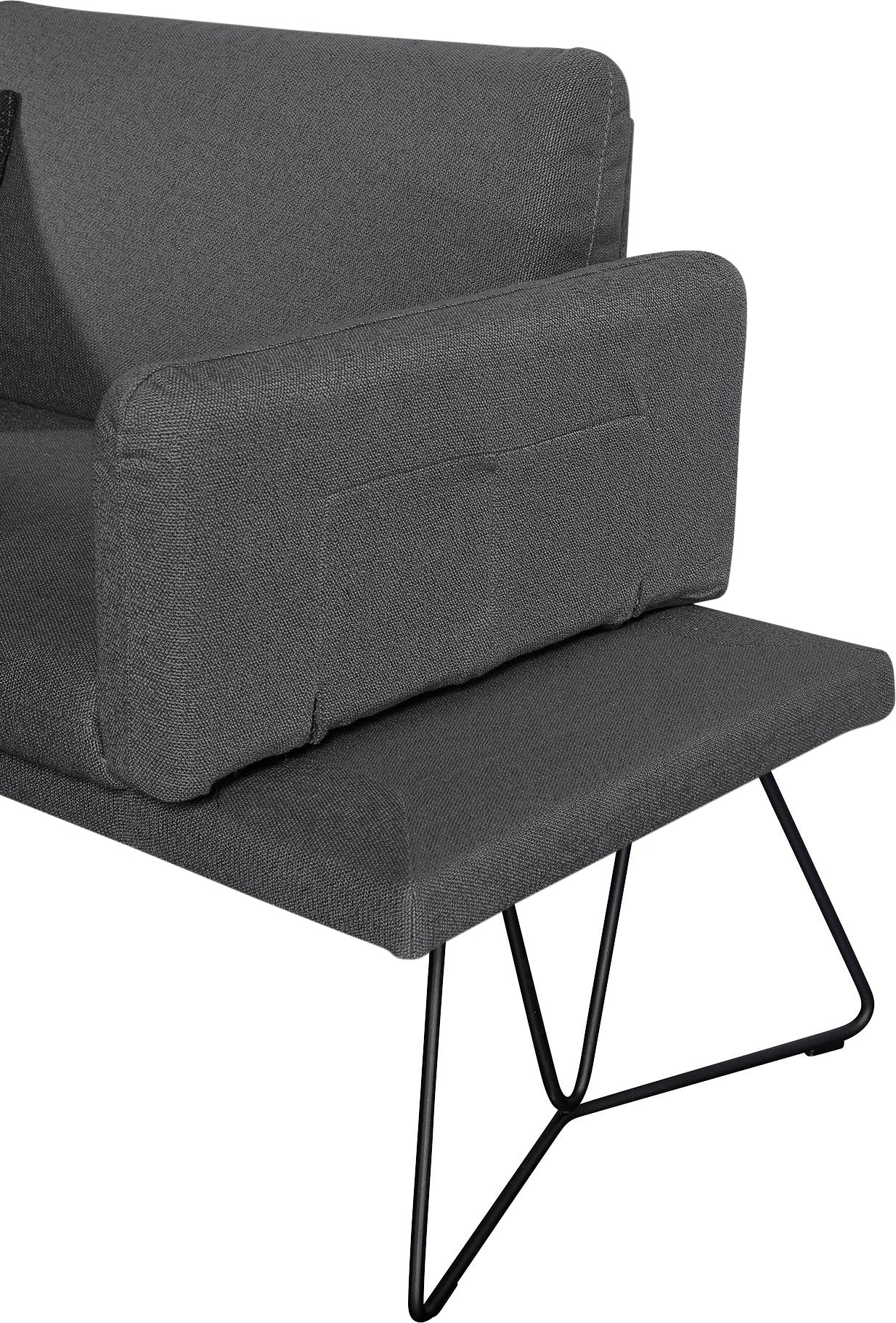 K+W Komfort & Wohnen Polsterbank »Pego« Seitenteilverstellung, wahlweise in 206 oder 226cm