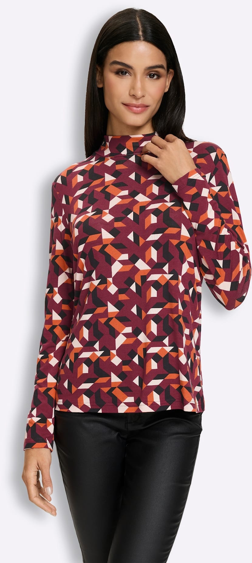 heine Langarmshirt »Stehkragen-Shirt« 1