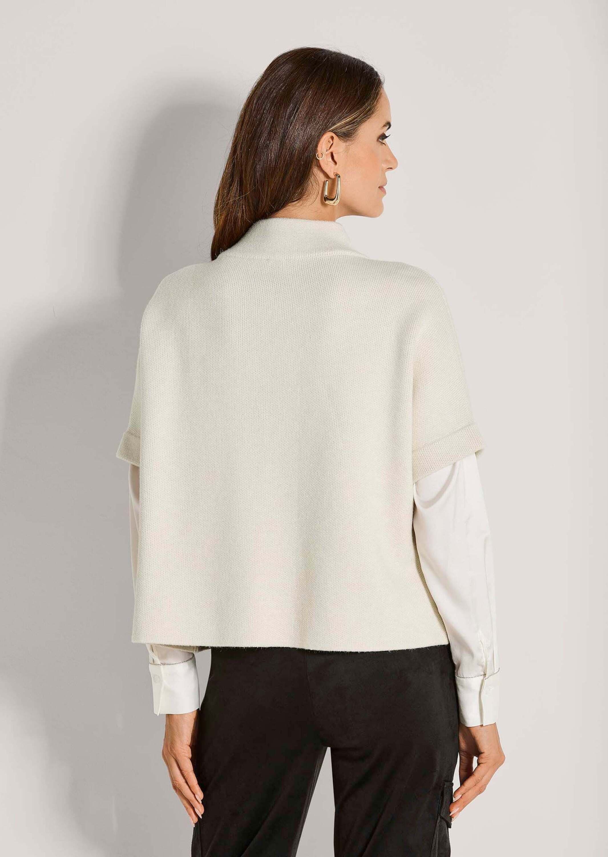 MADELEINE Strickjacke »Strickcape Moderne Strickjacke im Cape-Design« Wertvoller Milano-Strick