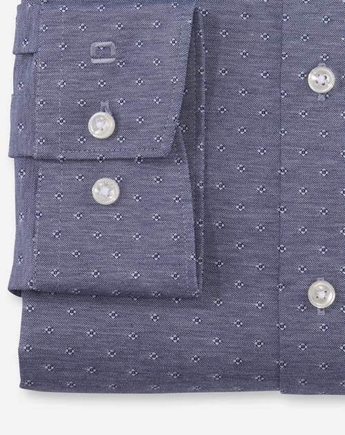 OLYMP Businesshemd »Luxor 24/Seven Modern Fit«, mit Dobby-Webmuster mit Farbakzentuierung